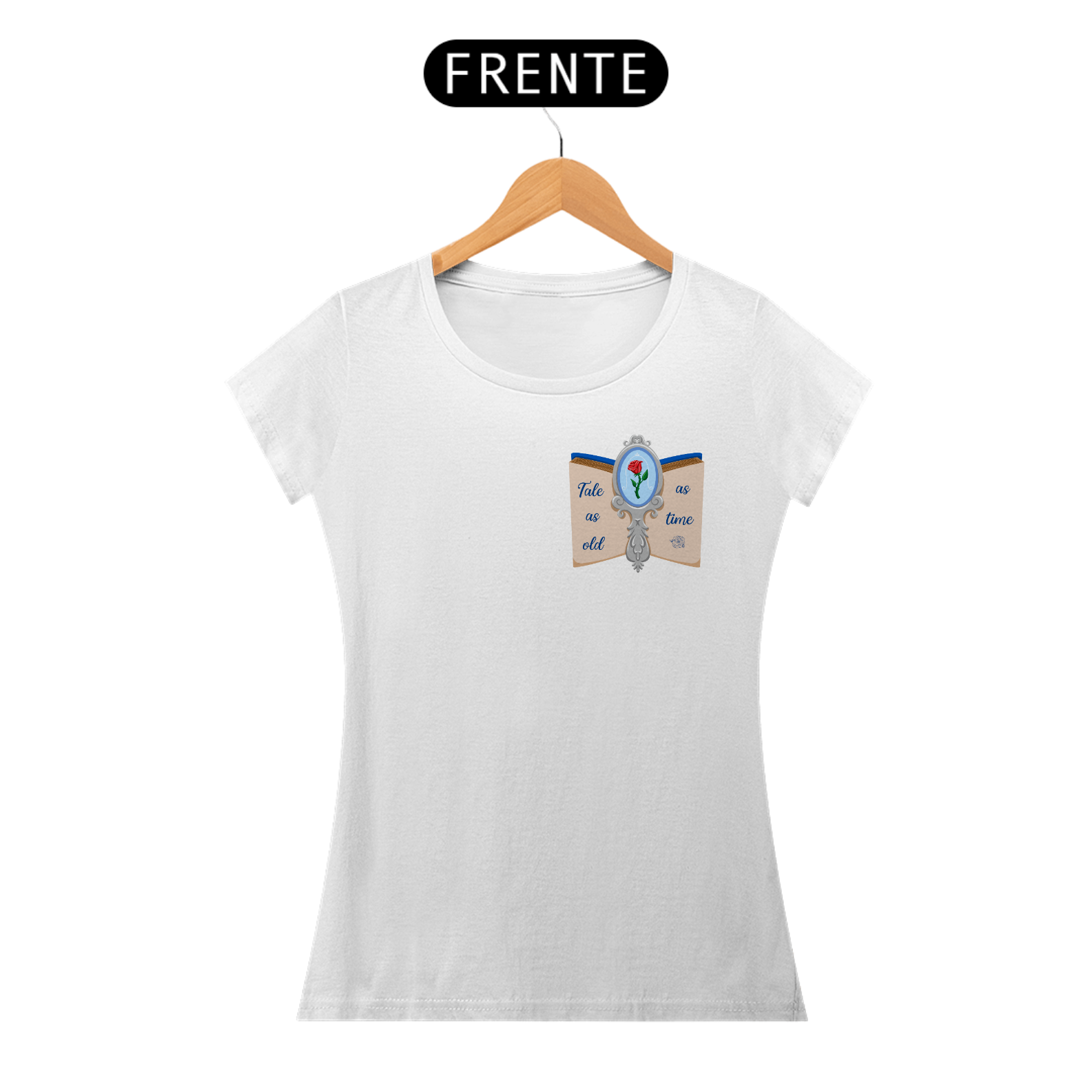 Camiseta Baby Look (Baby Long) Princesa Bela - Estampa Exclusiva Geek | 100% Algodão | CVS