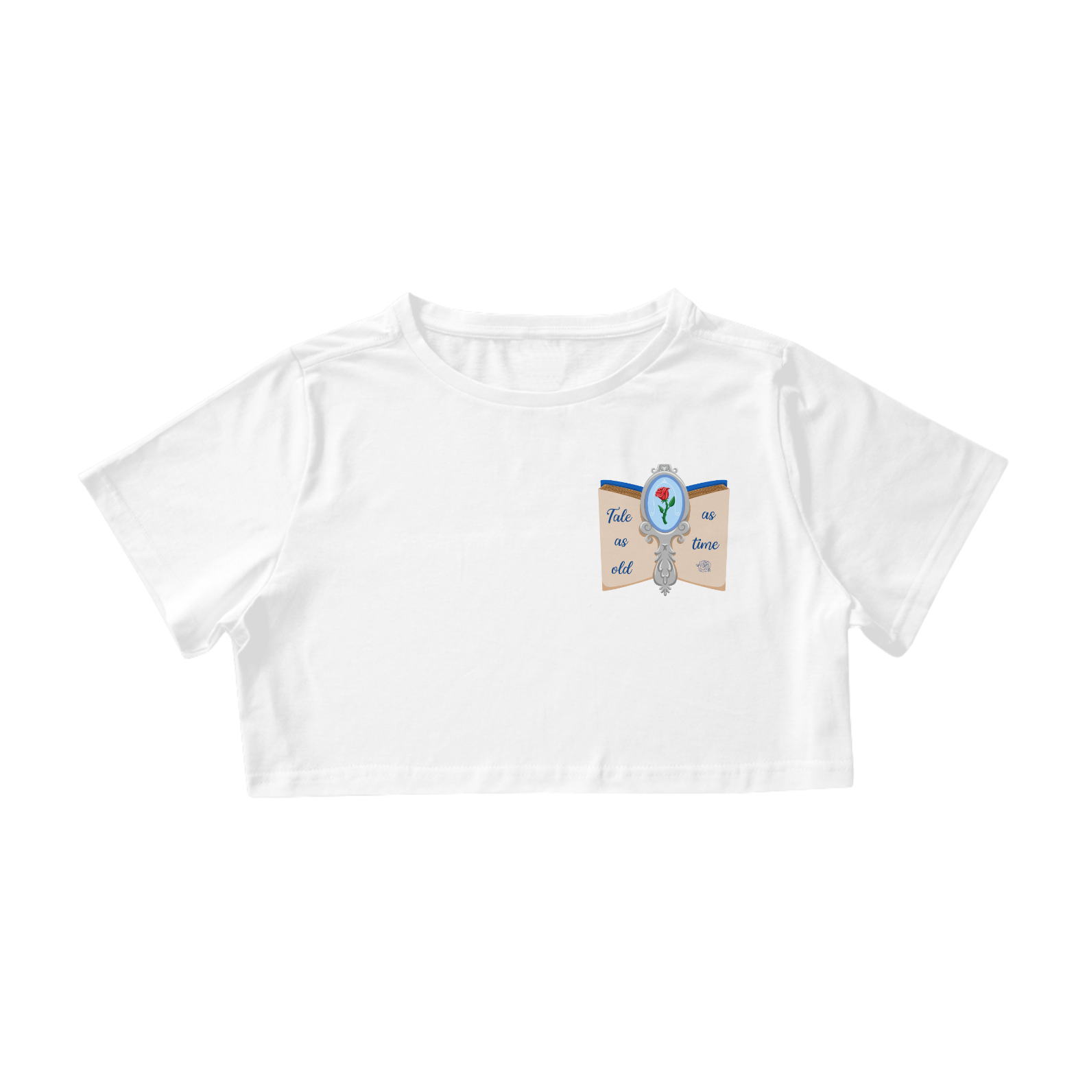 Camiseta Cropped Princesa Bela - Estampa Exclusiva Geek | 100% Algodão | CVS