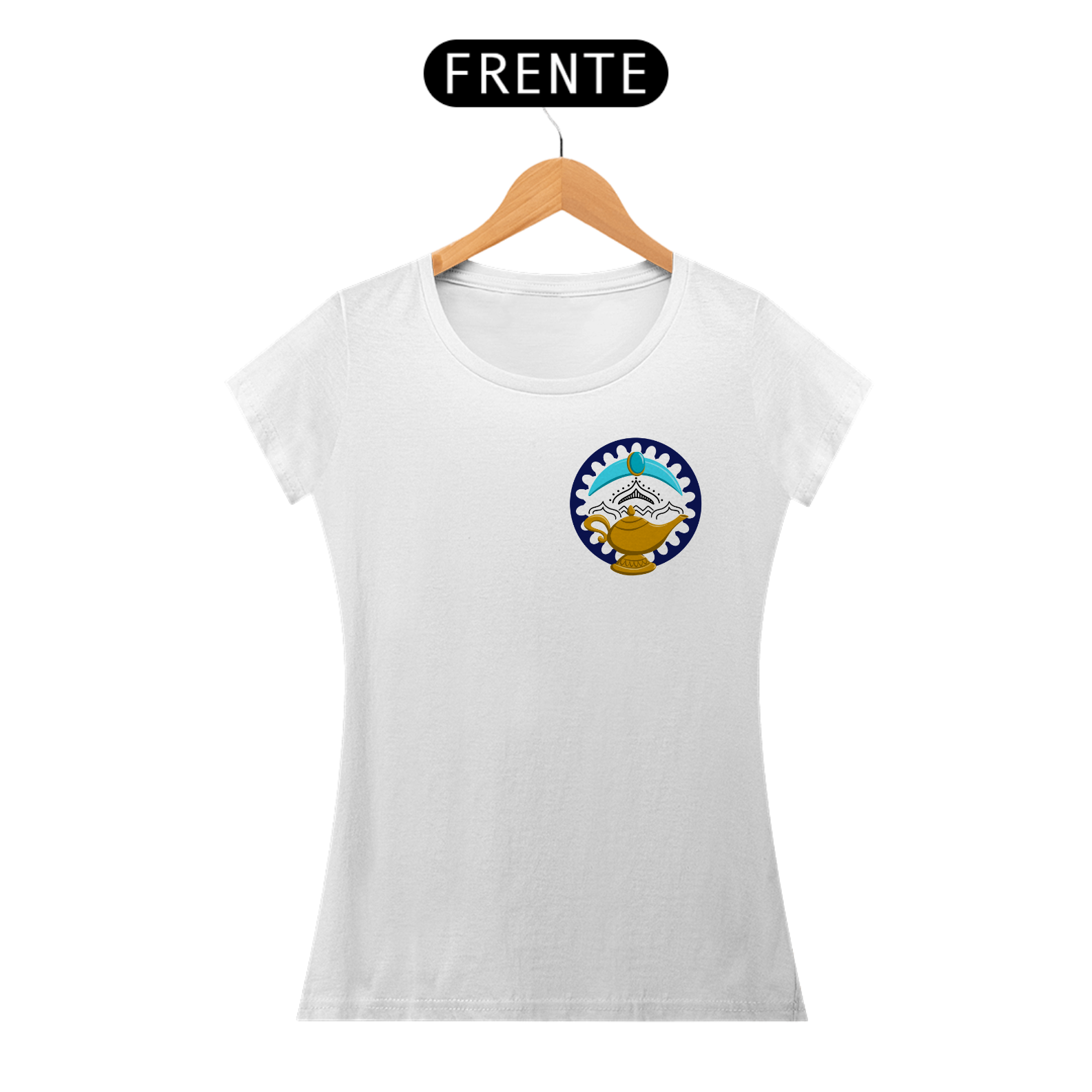 Camiseta Baby Look (Baby Long) Princesa Jasmine - Estampa Exclusiva Geek | 100% Algodão | CVS