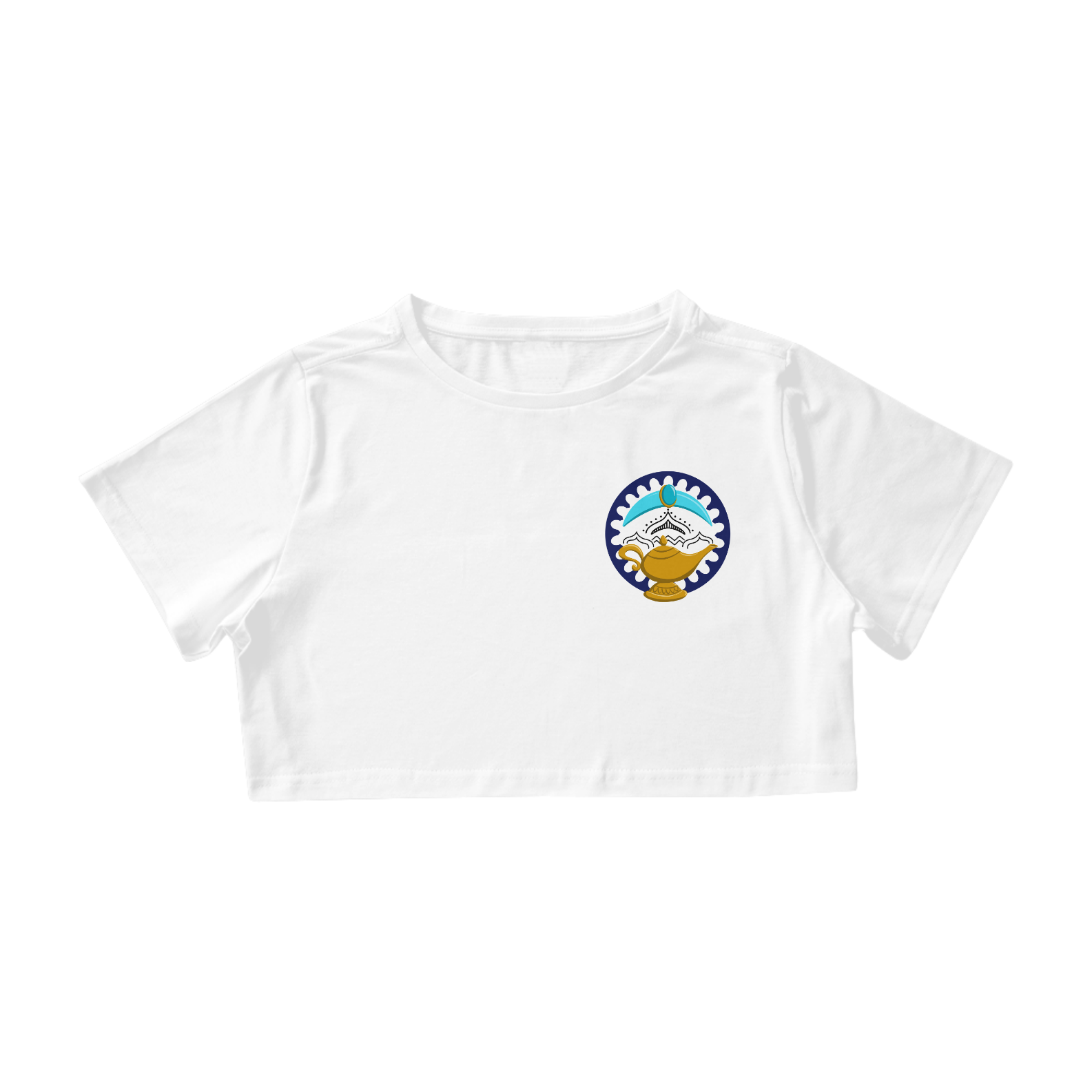 Camiseta Cropped Princesa Jasmine - Estampa Exclusiva Geek | 100% Algodão | CVS
