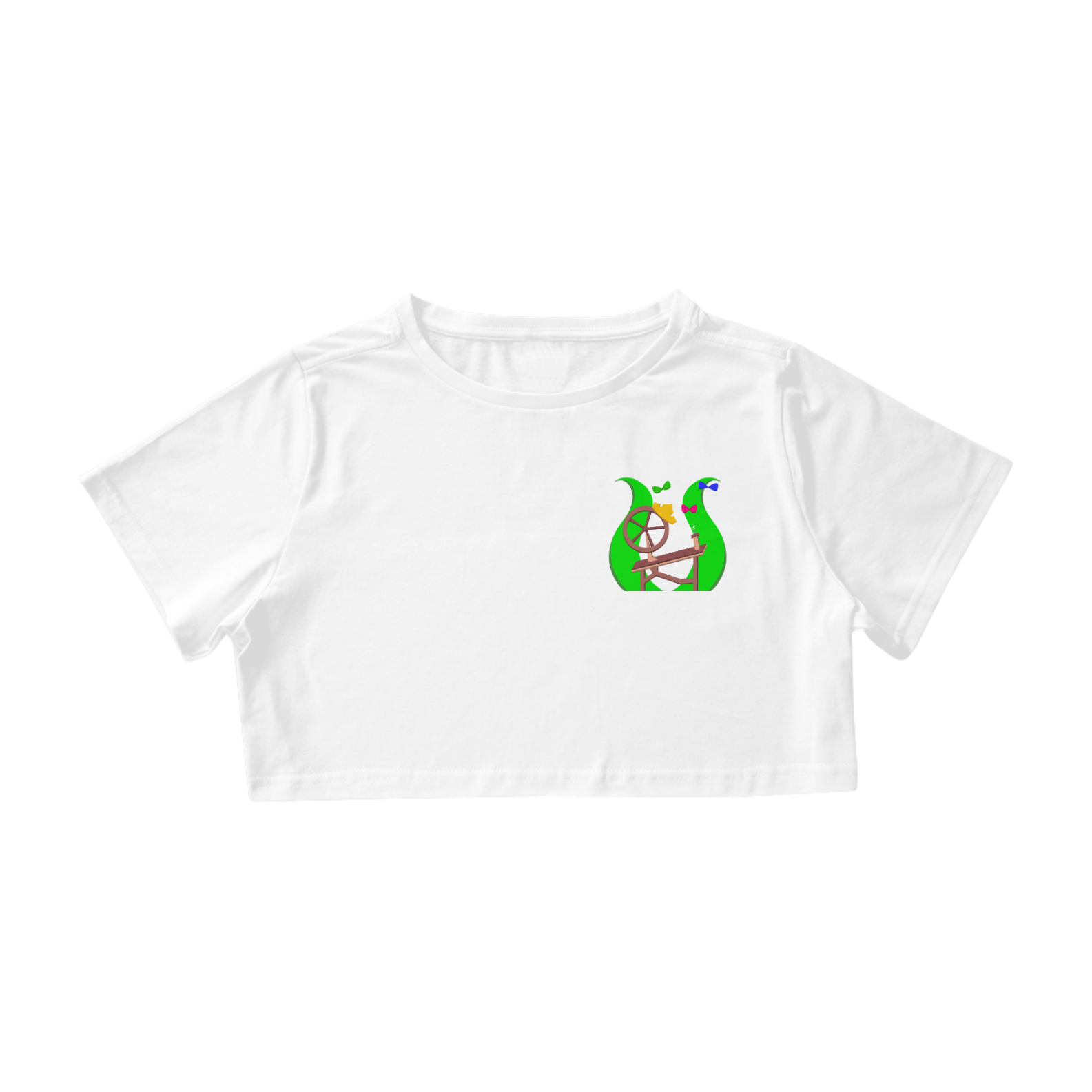 Camiseta Cropped Princesa Aurora - Estampa Exclusiva Geek | 100% Algodão | CVS