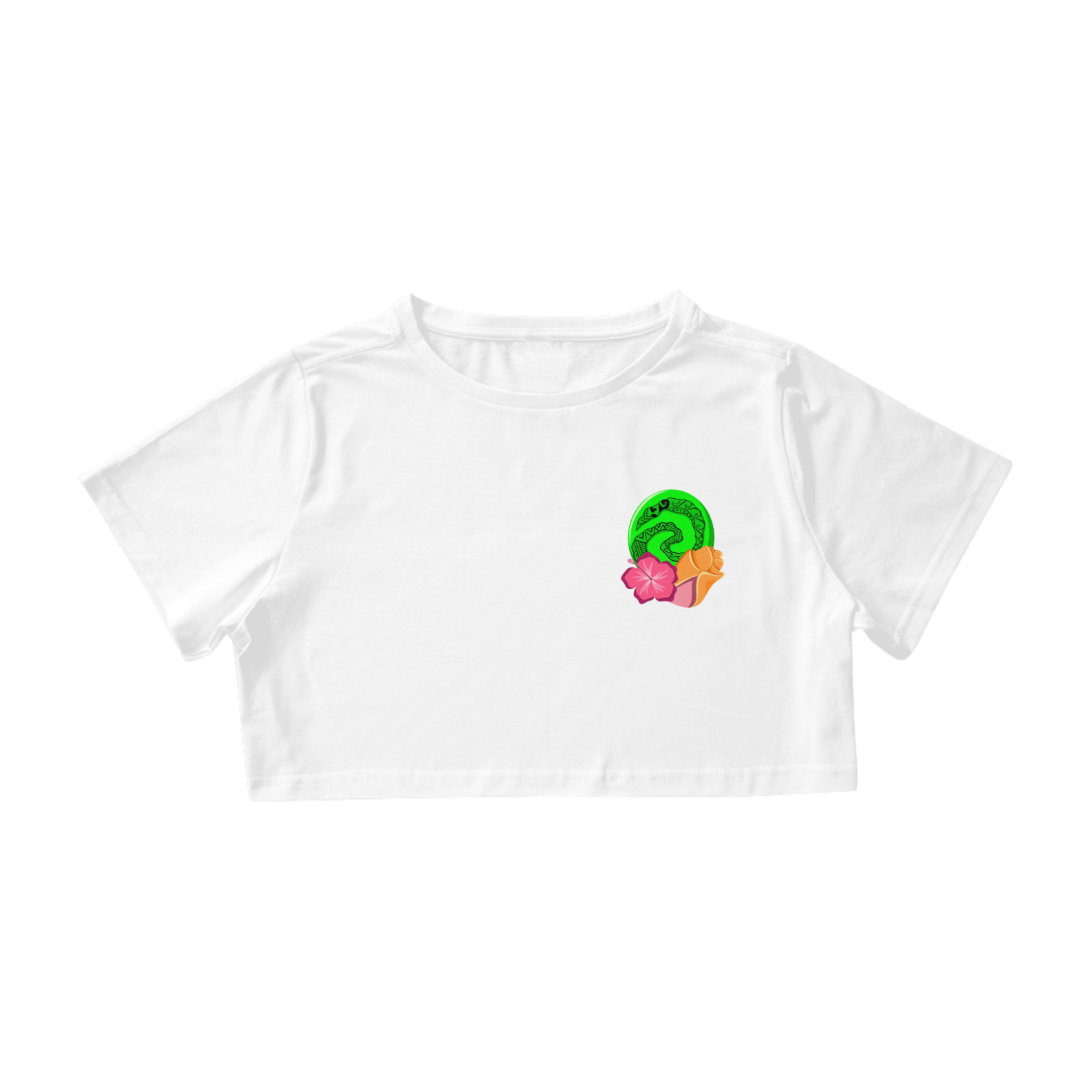 Camiseta Cropped Princesa Moana - Estampa Exclusiva Geek | 100% Algodão | CVS