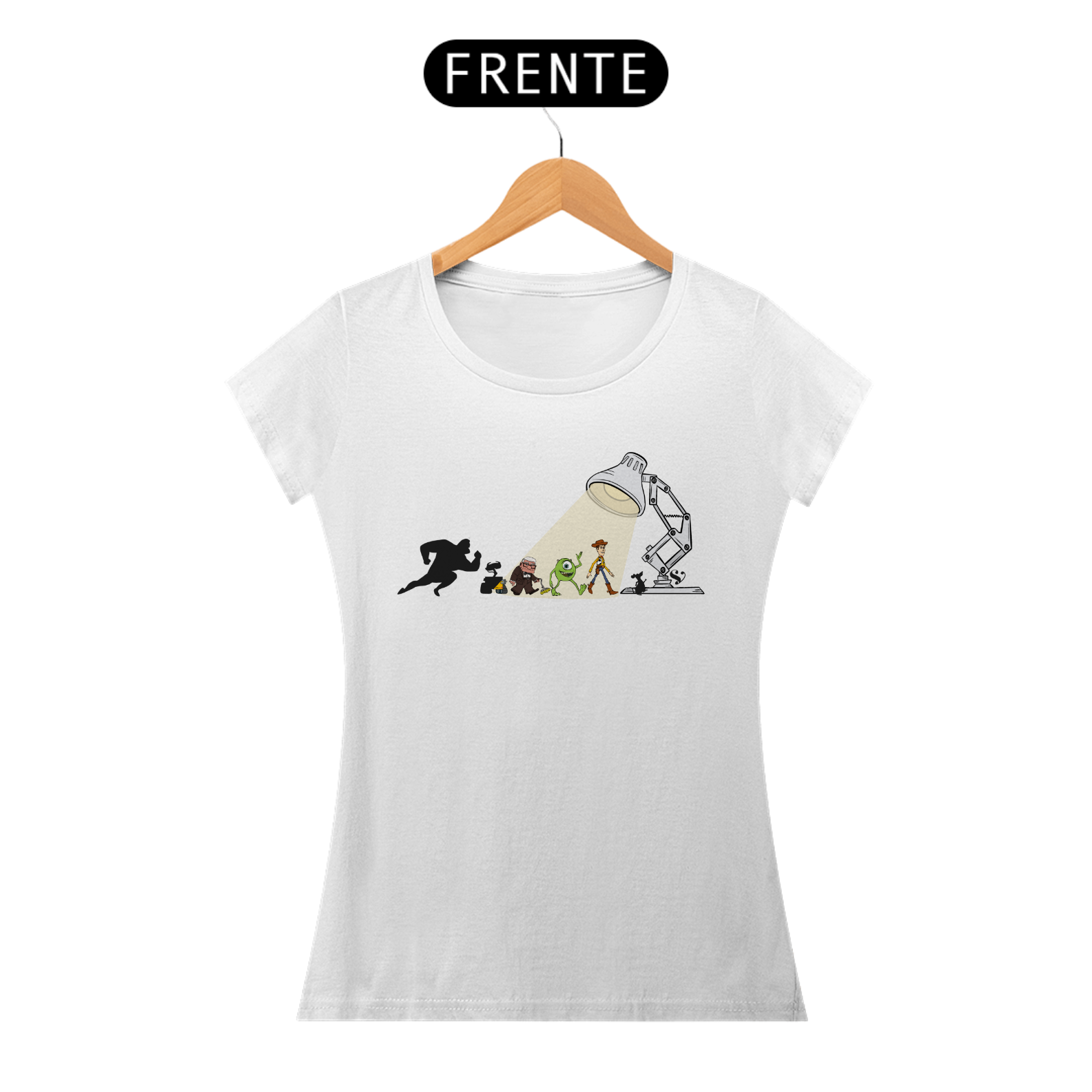 Baby Look Pixar – Estampa Exclusiva Geek | Nostalgia & Cultura Pop - CVS