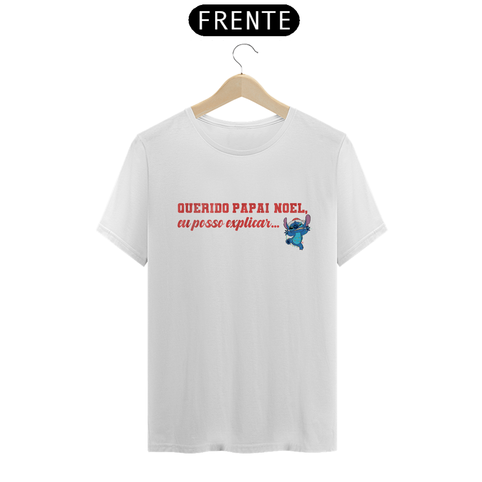 Camiseta Stitch Natal 