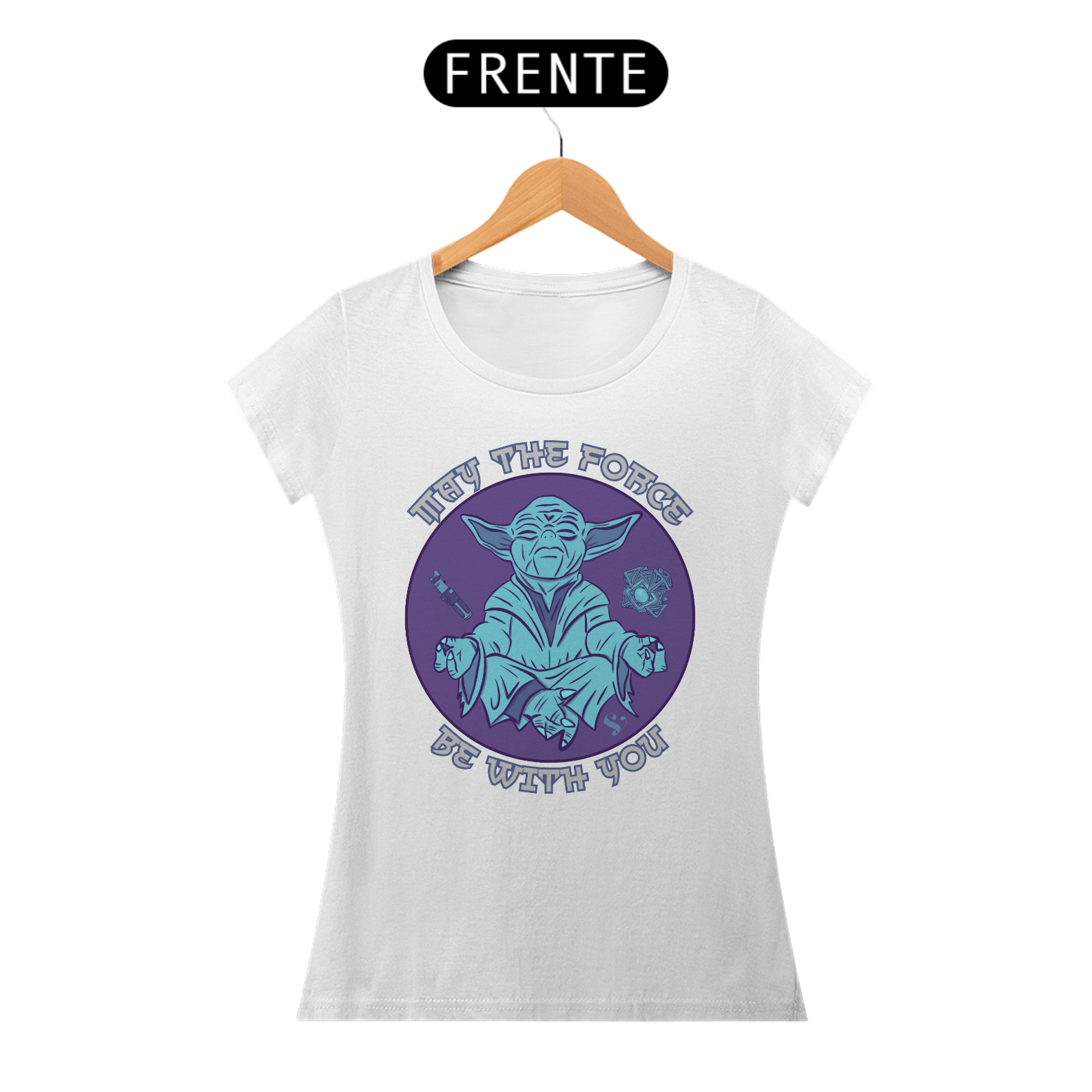 Camiseta Baby Look Mestre Yoda 