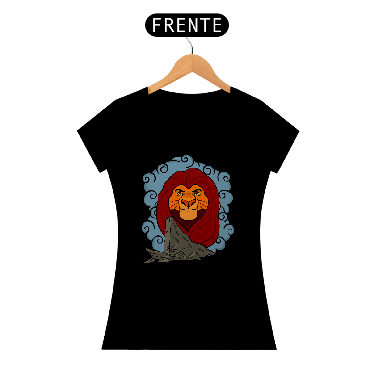 Camiseta Mufasa Pedra do Rei Baby Look (Baby Long) - Estampa Exclusiva Geek | 100% Algodão | CVS