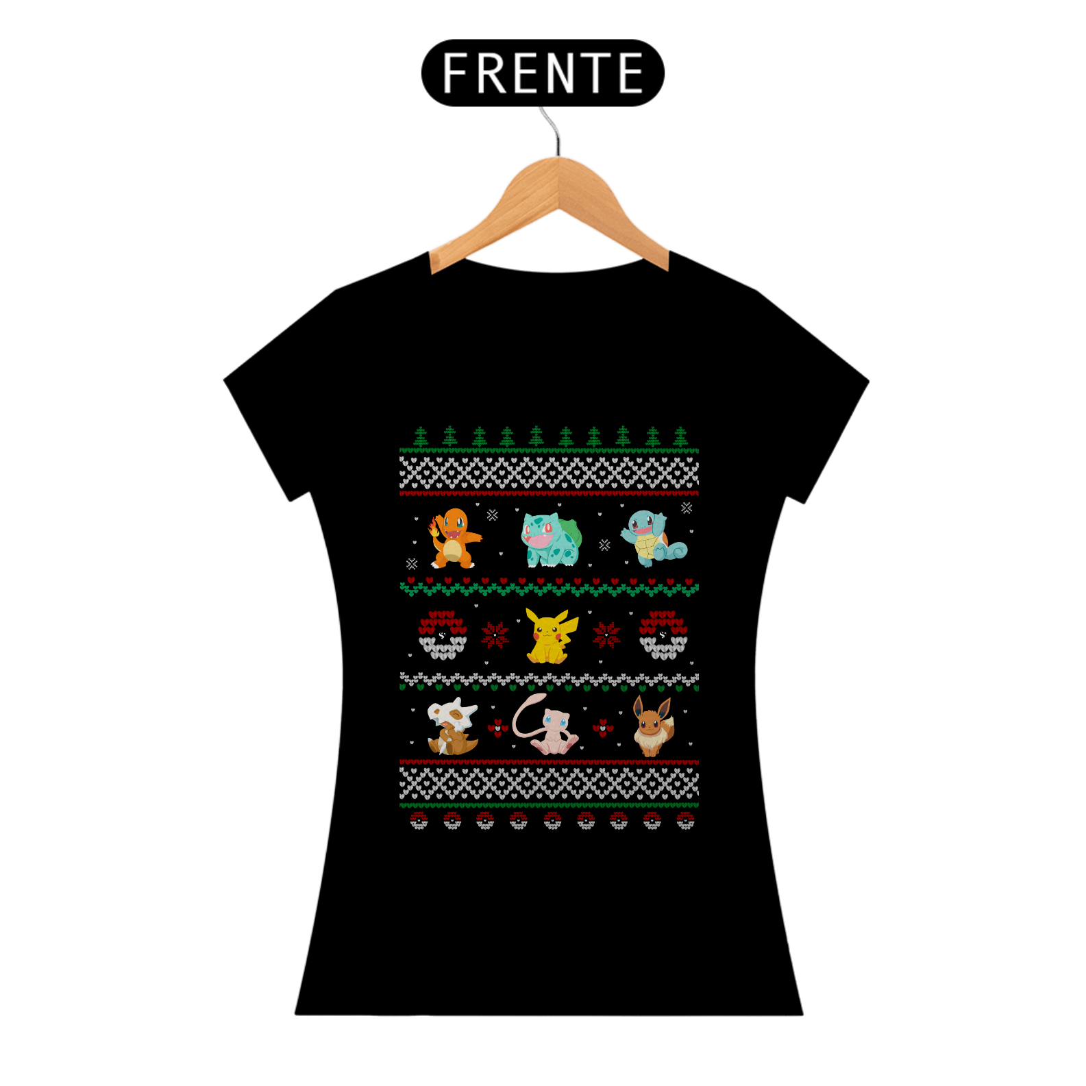 Camiseta Baby Look Pokenatal – Pokémon Ugly Sweater | CVS