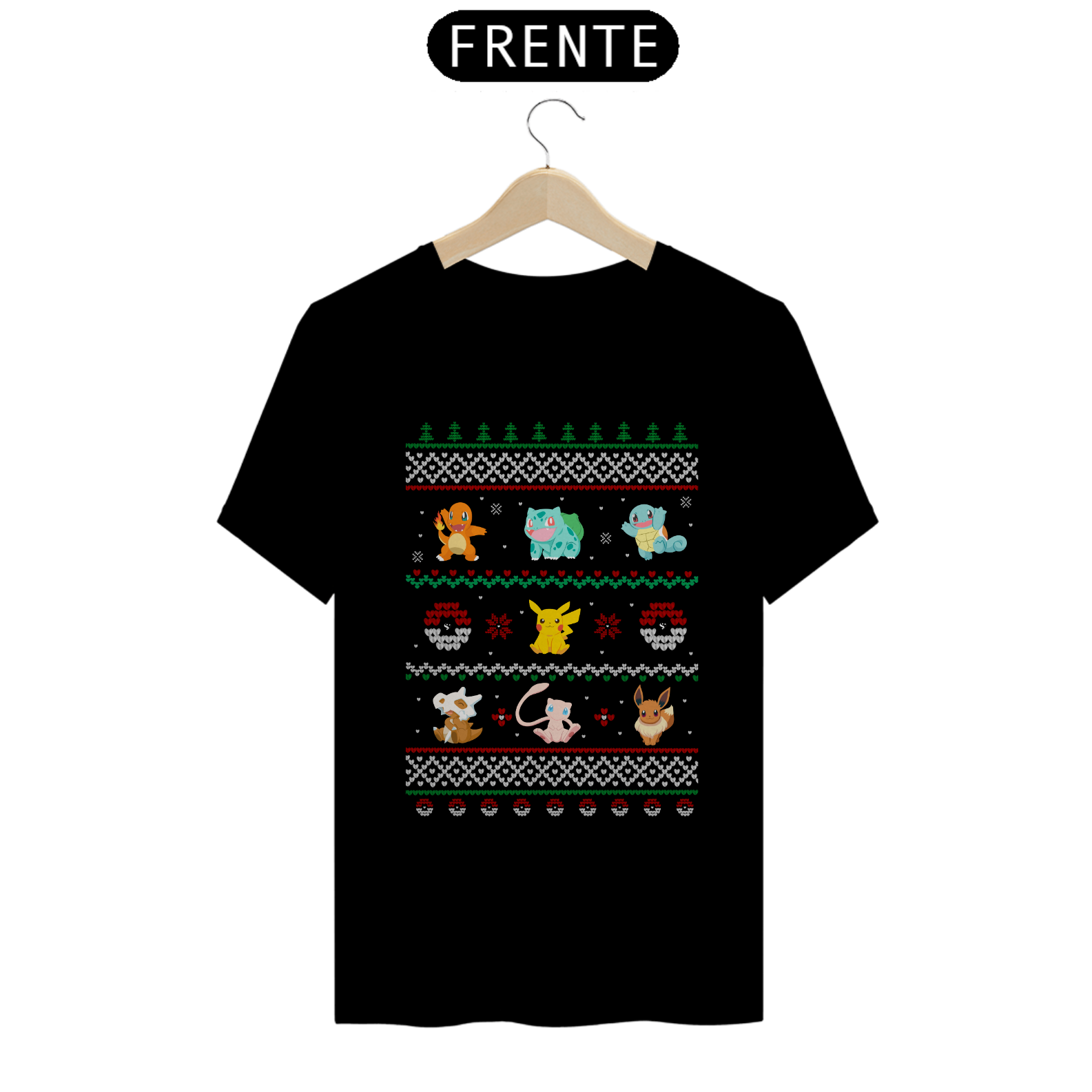 T-Shirt Pokenatal – Pokémon Estilo Ugly Sweater | CVS