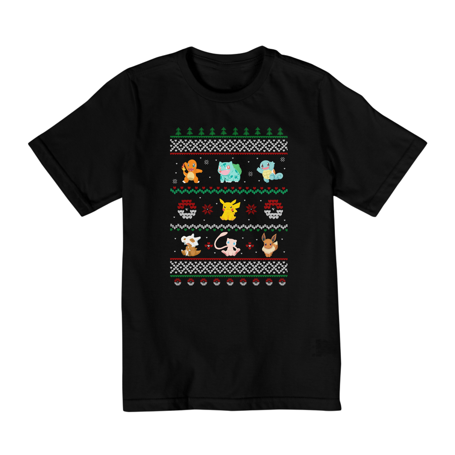 Camiseta Infantil Pokenatal 2 a 8 – Pokémon Ugly Sweater | CVS