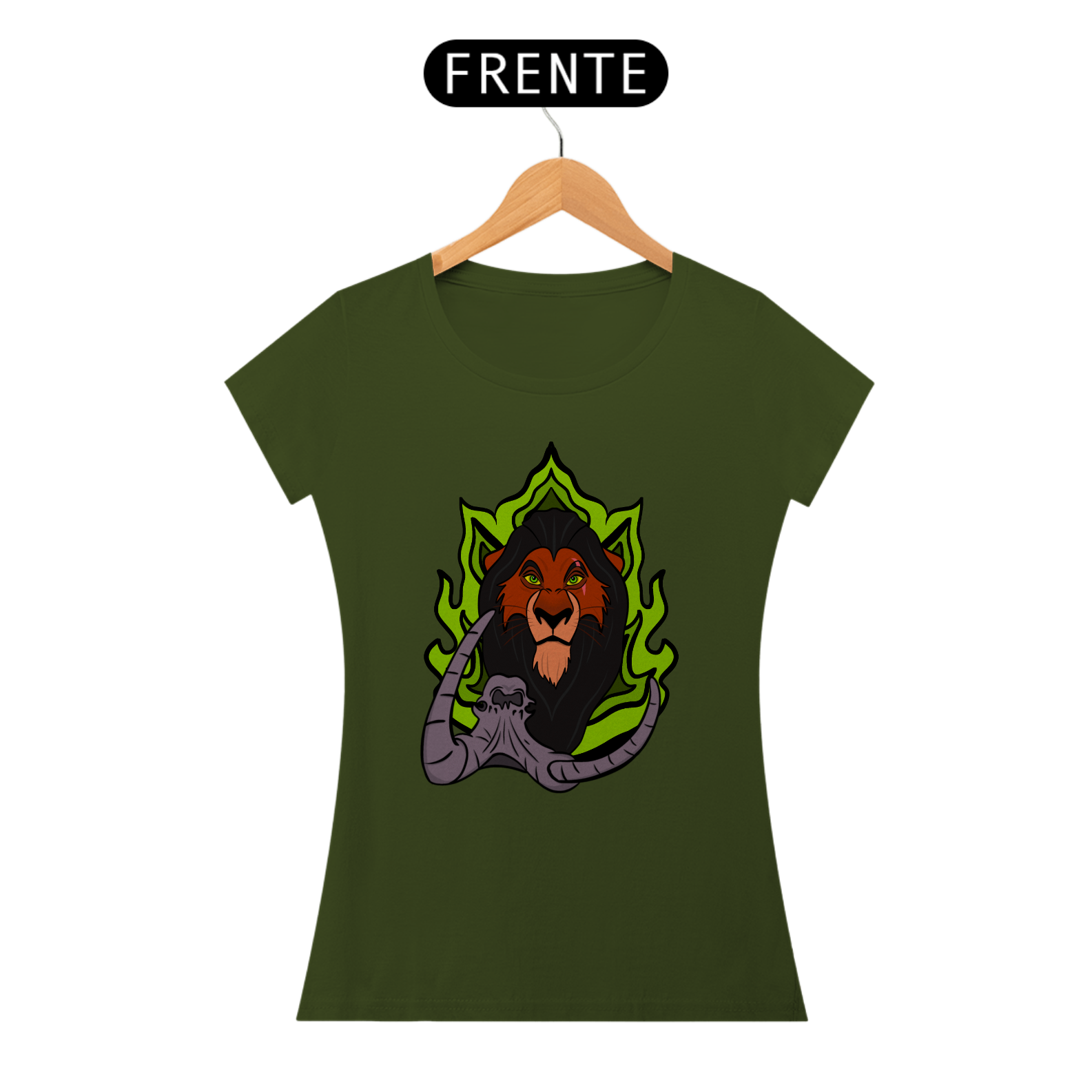 Camiseta Scar Cemitério de Elefantes Baby Look - Estampa Exclusiva Geek | 100% Algodão | CVS