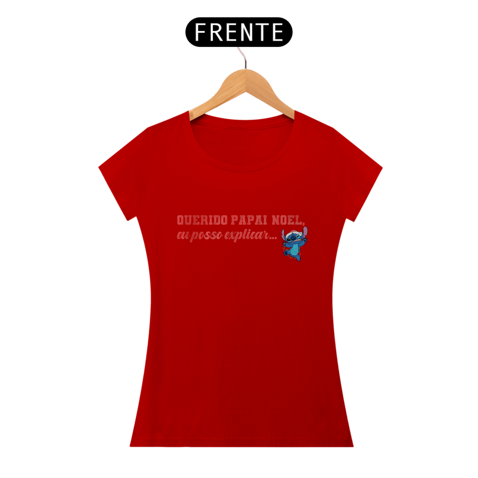 Camiseta Stitch Natal 