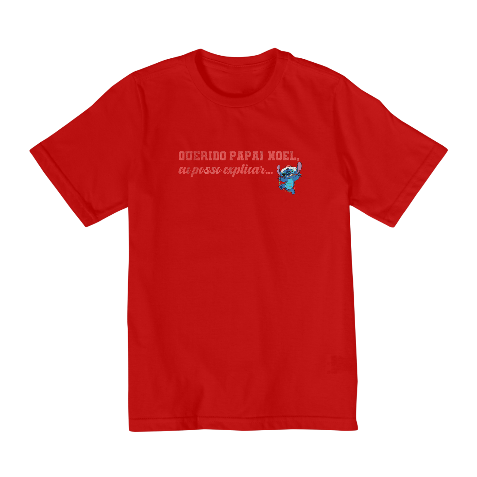 Camiseta Stitch Natal 