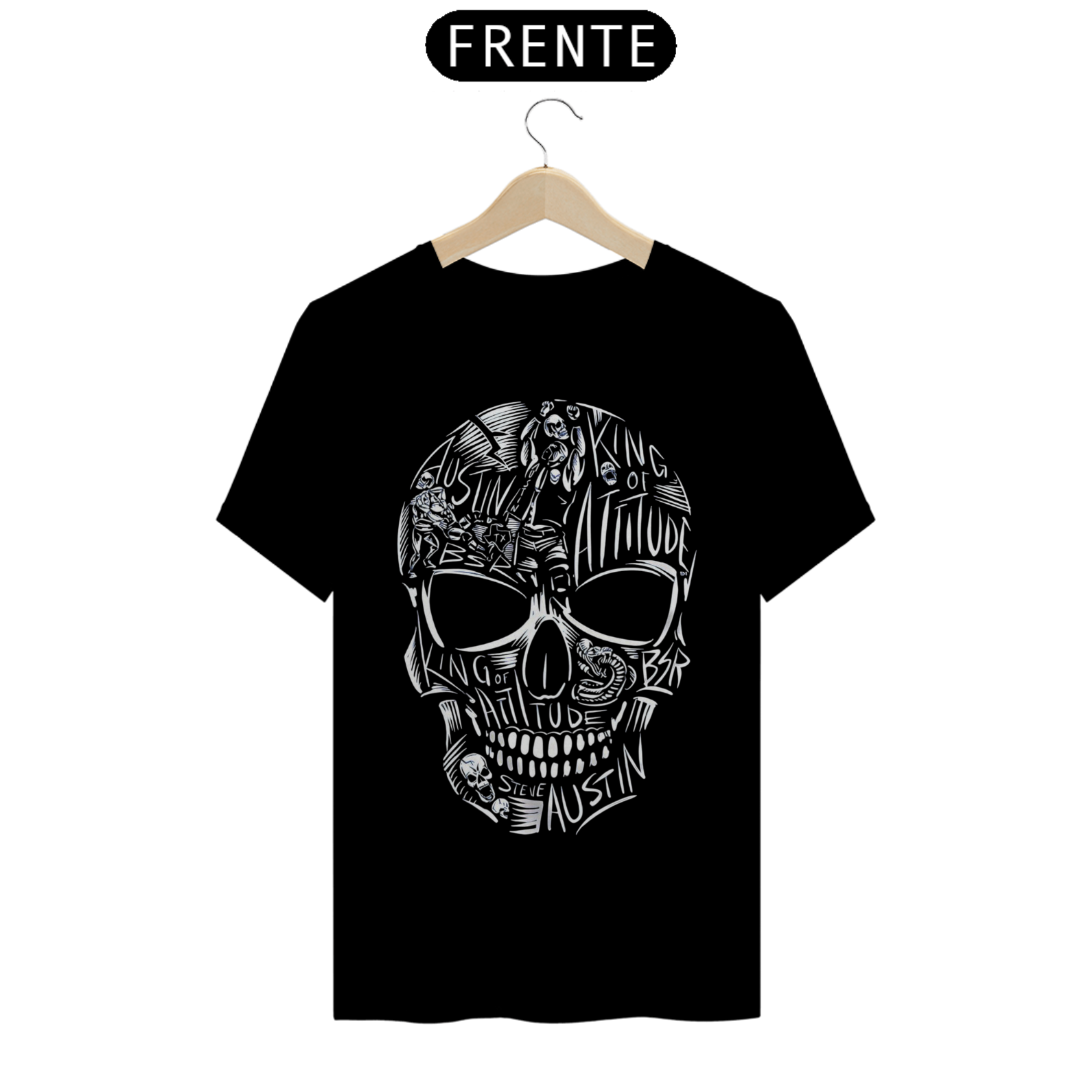 Camiseta Stone Cold Steve Austin - King of Attitude