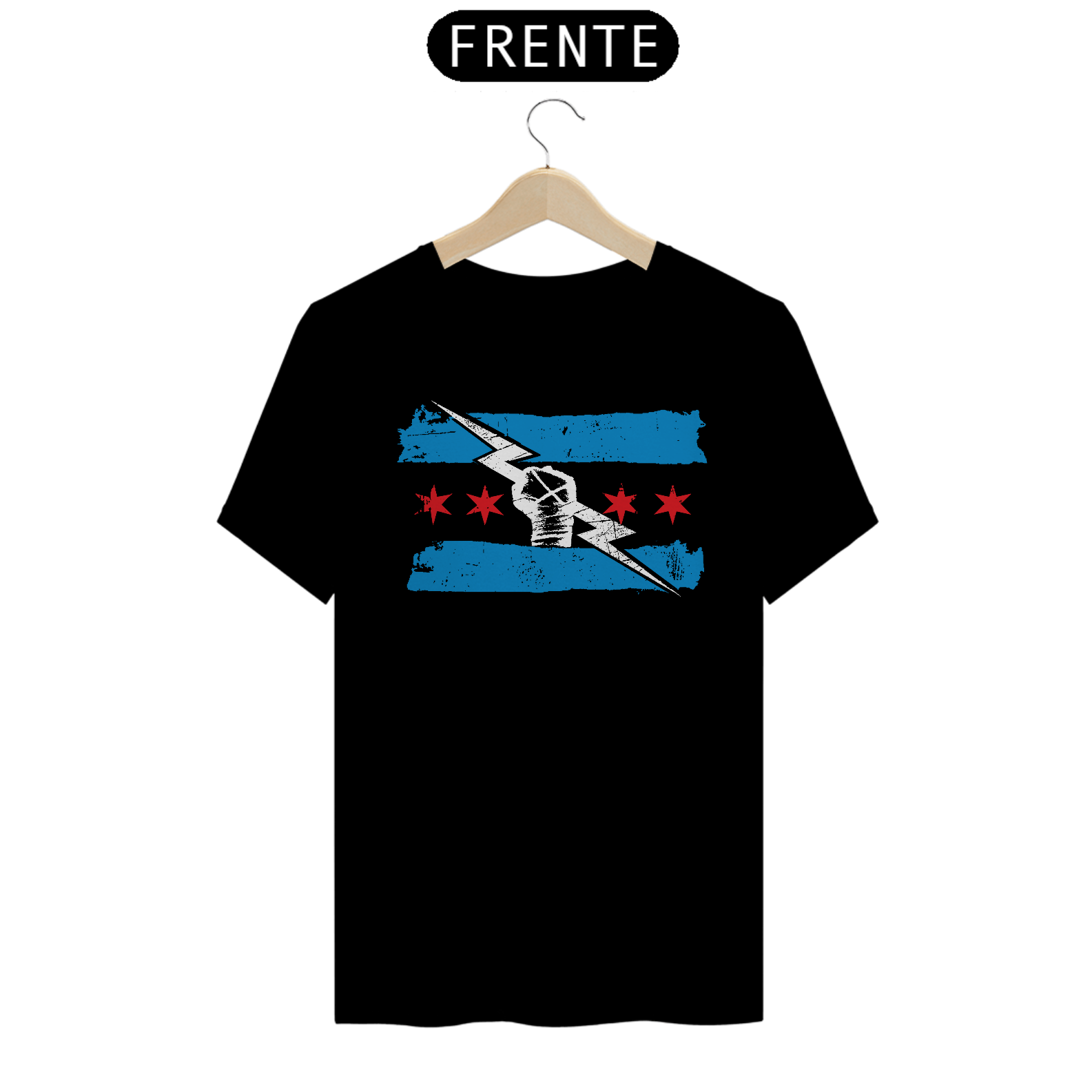 Camiseta CM Punk - Chicago Flag