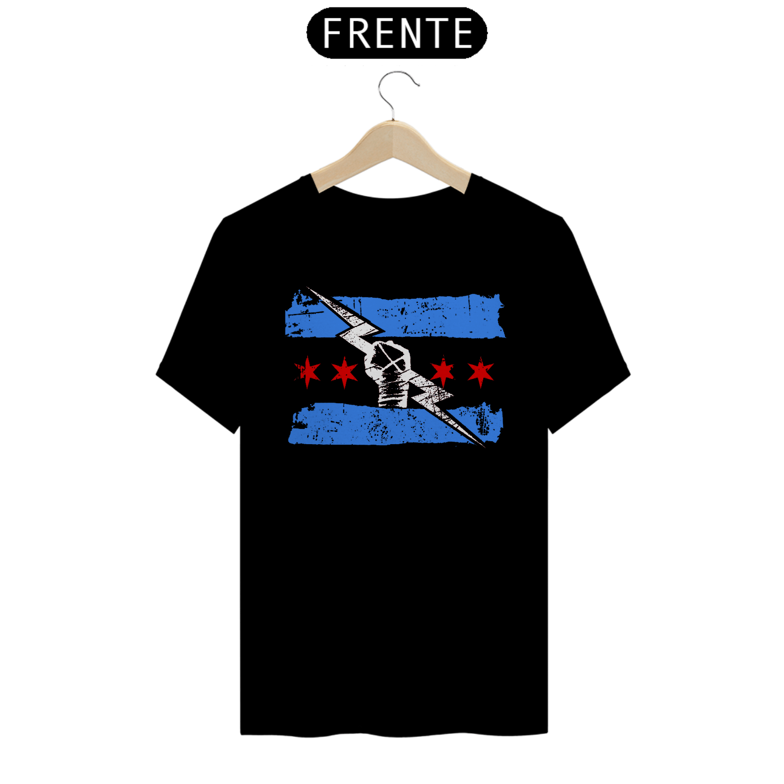 Camiseta CM Punk - Chicago Flag 2