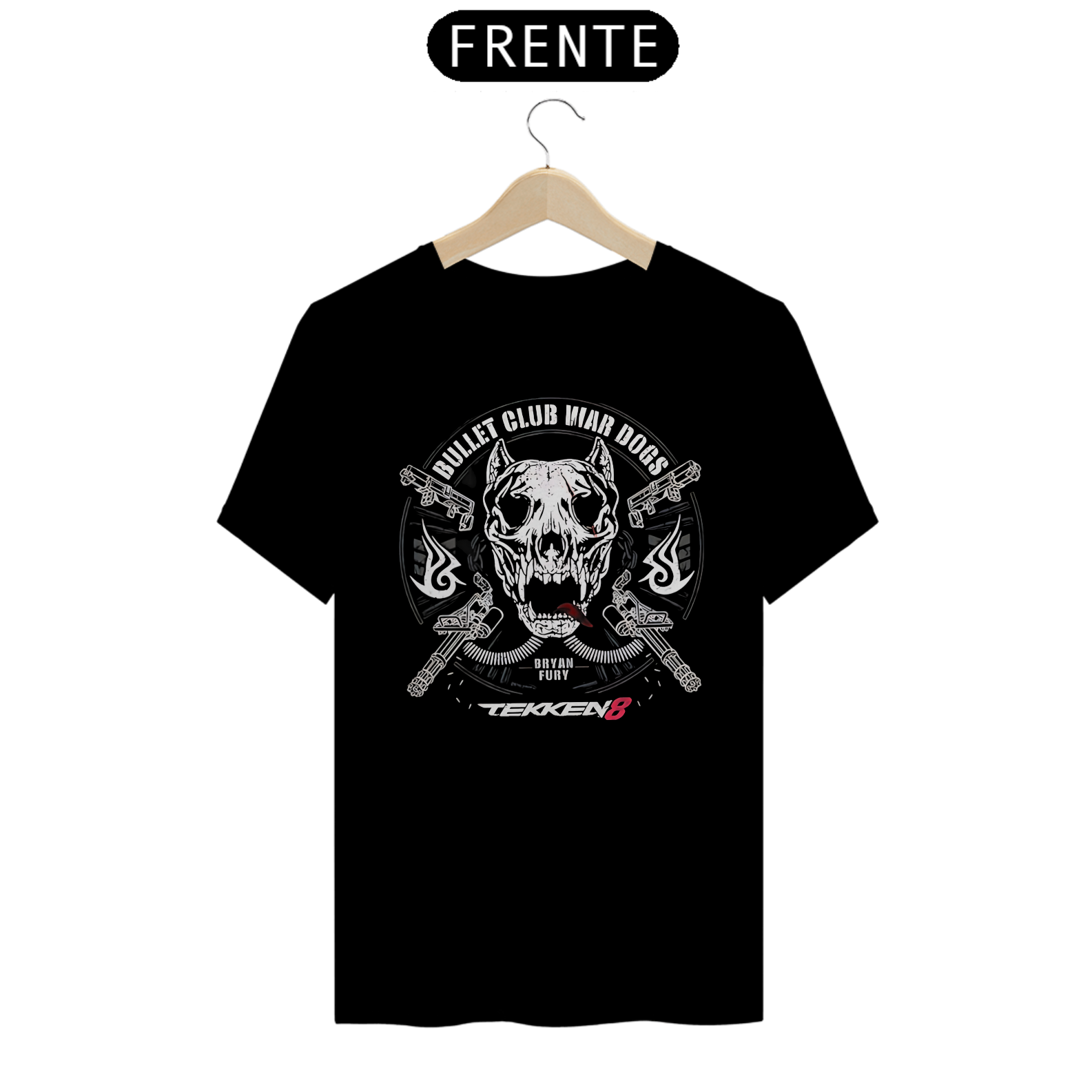 Camiseta Bullet Club War Dogs Bryan Fury X Tekken 8