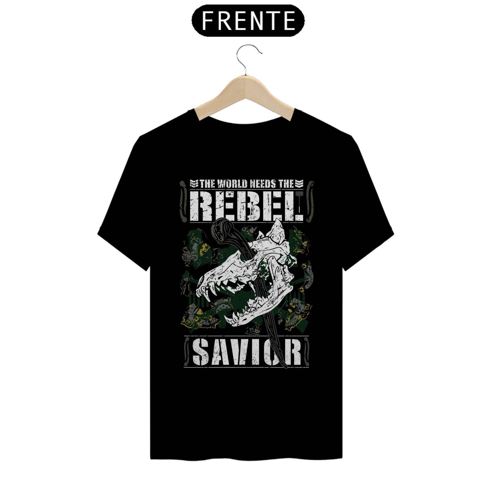Camiseta Bullet Club War Dogs - David Finlay The World Needs The Rebel Savior