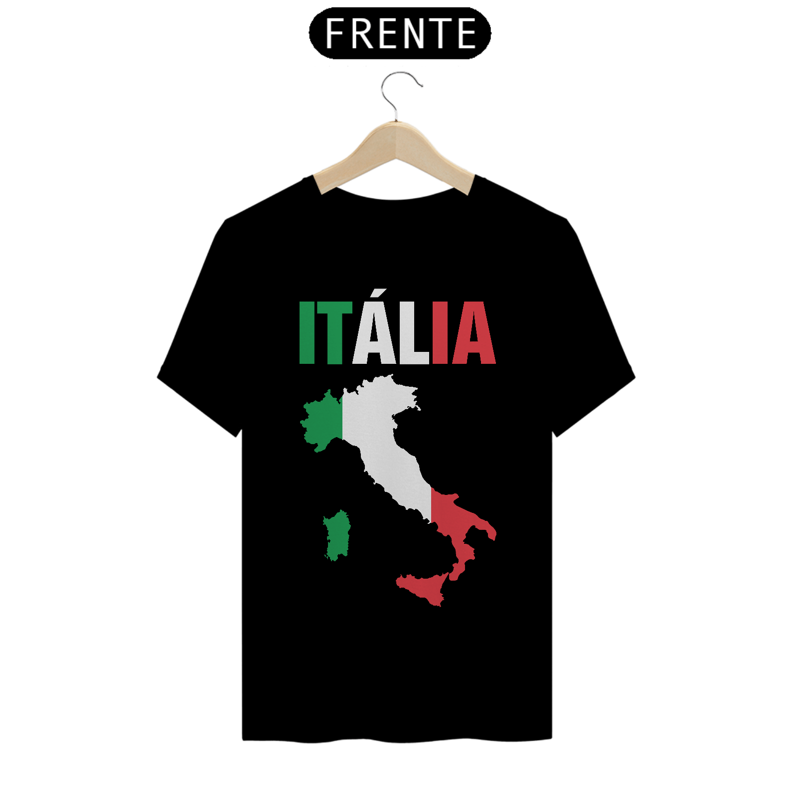 Camiseta Mapa Itália