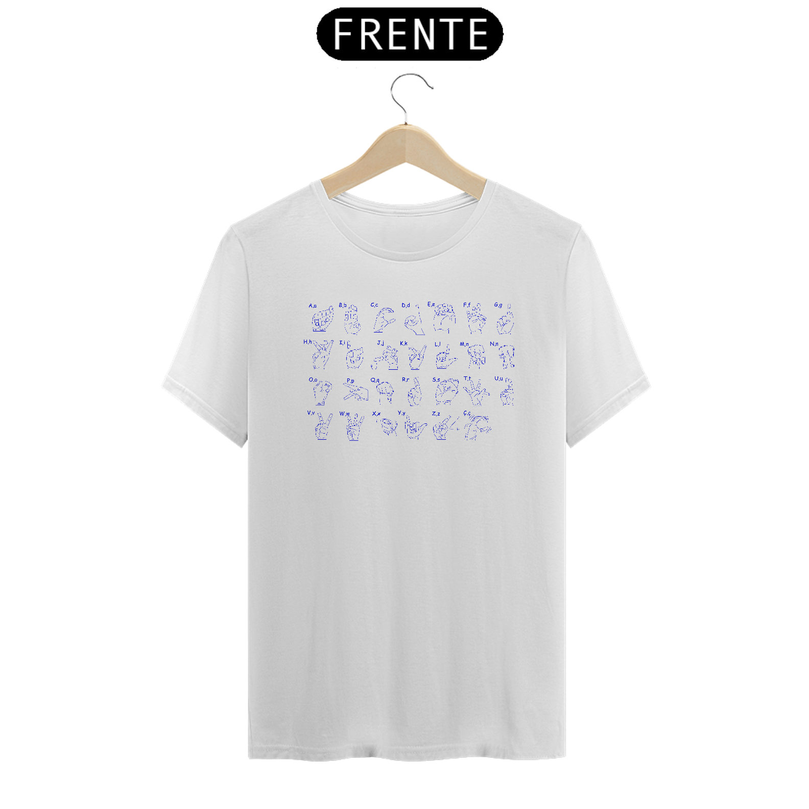 Camiseta Prime Masculina Libras Alfabeto1