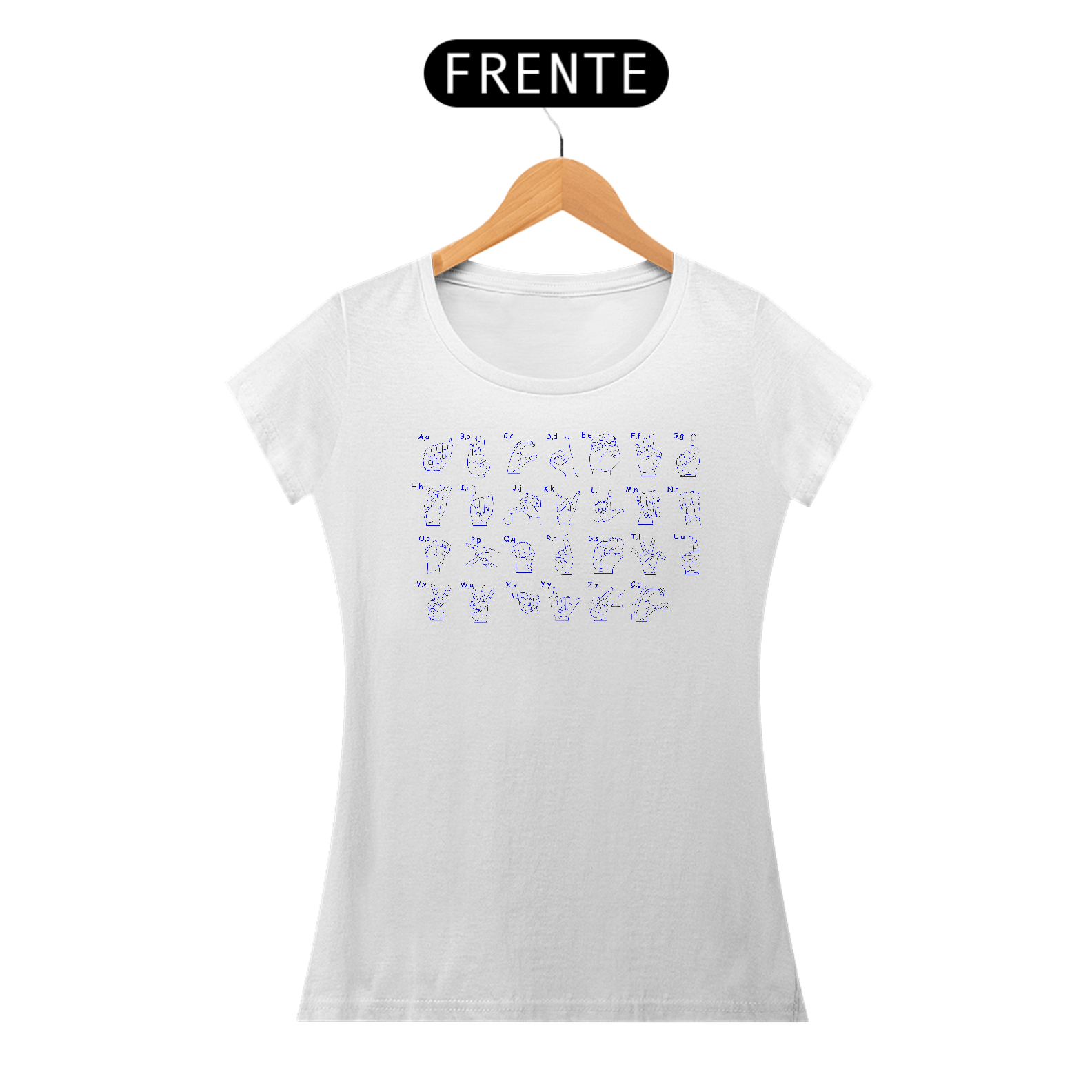 Camiseta Prime Feminina Libras Alfabeto1