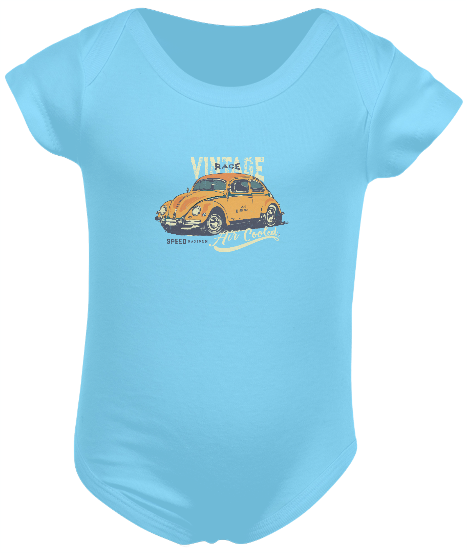 Body Bebê Fusca Modelo 2 - Vintage Race