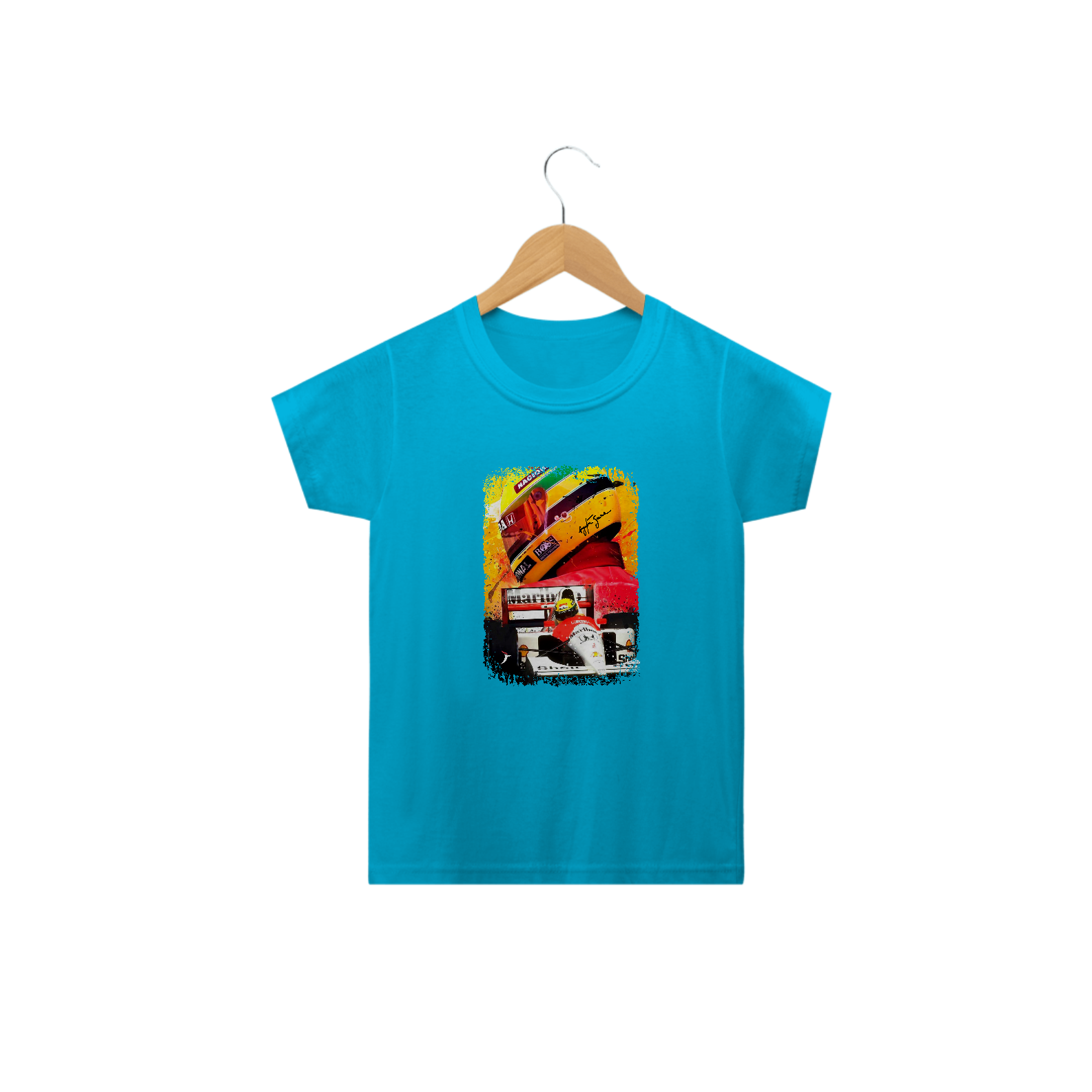 Camiseta Infantil Airton Senna - Modelo 1