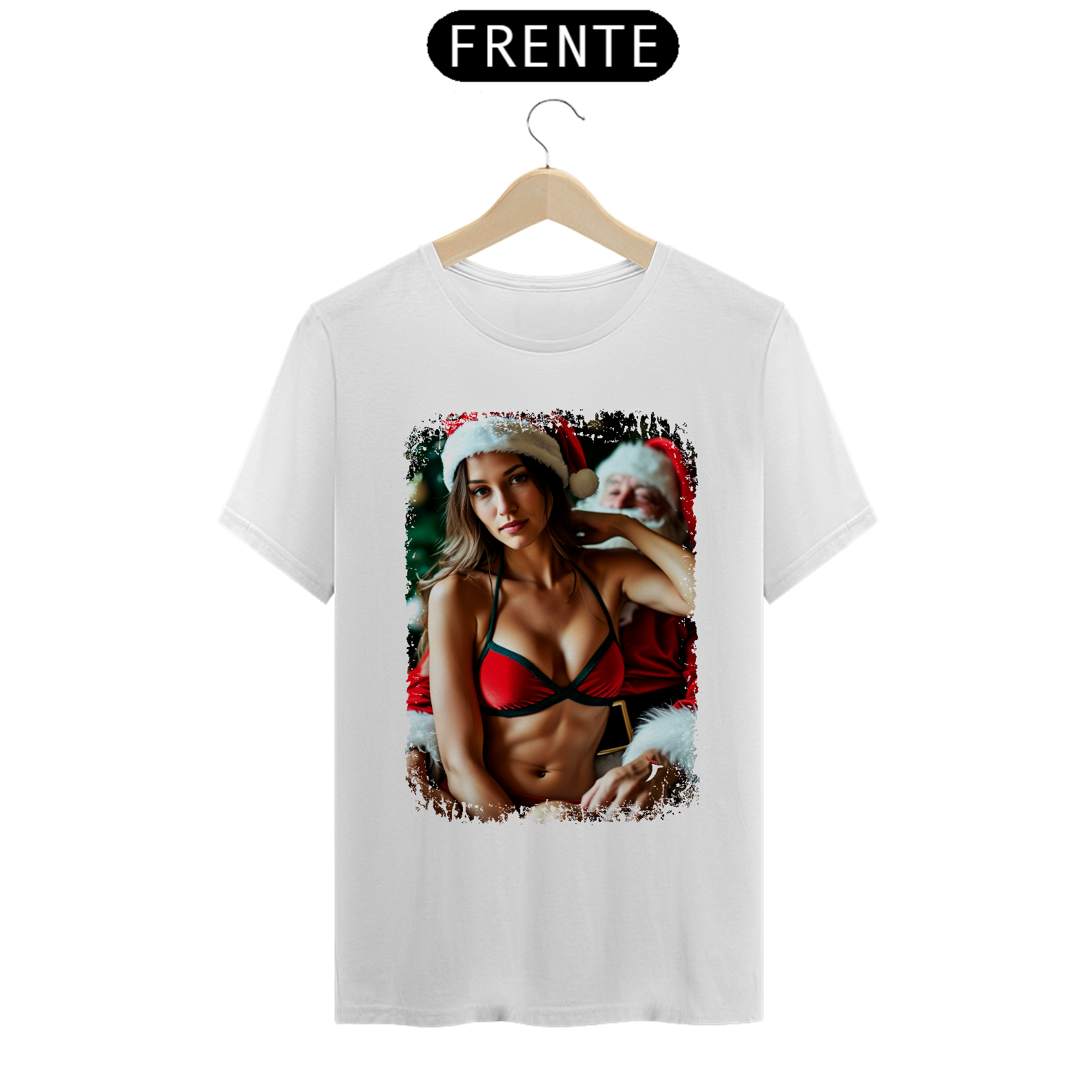 Camiseta Natal Modelo 1 - Mamãe Noel