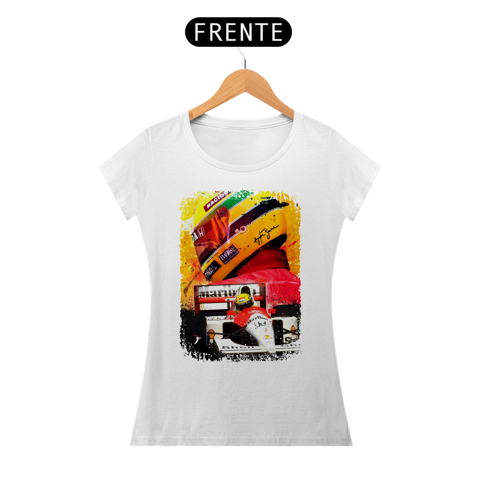 Baby Look Airton Senna - Modelo 1