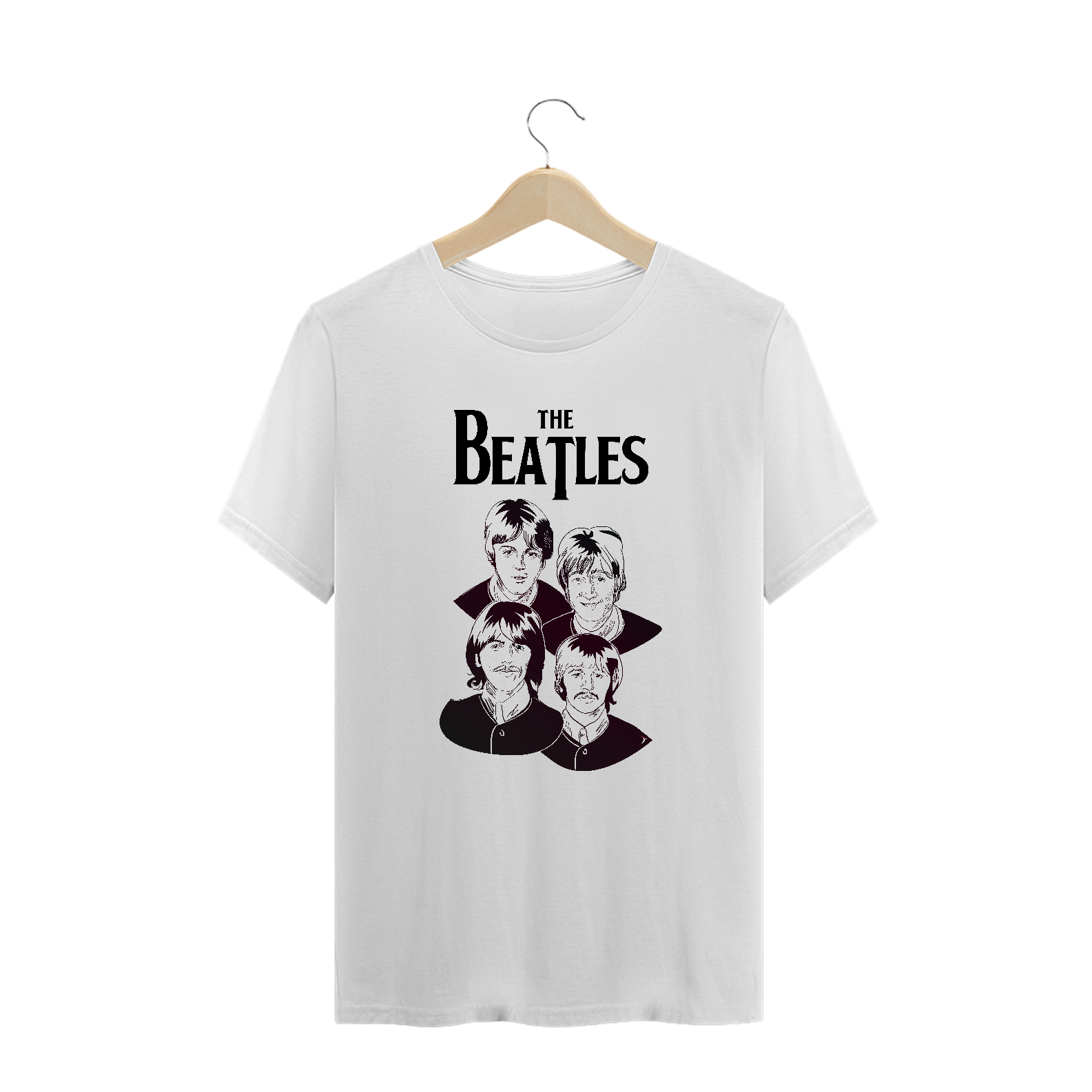 Camiseta Plus Size The Beatles - Modelo 1