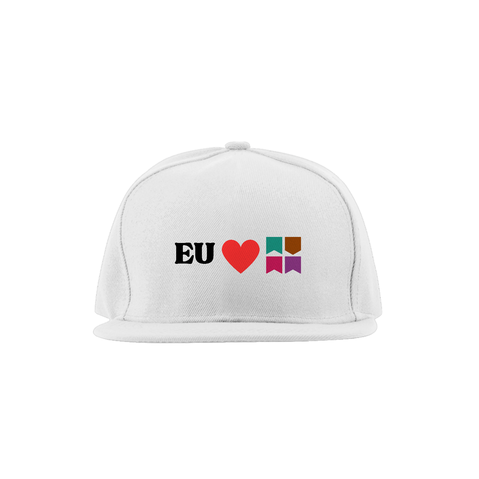 Boné Eu Amo Arraiá - Branco