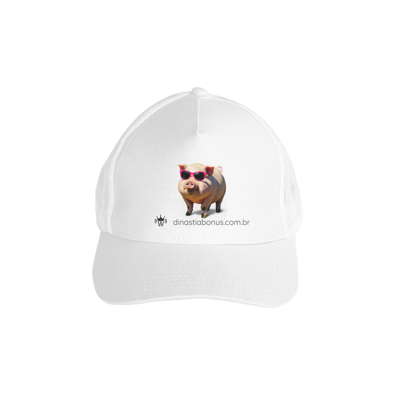 BonusPig1 - Boné Americano com tela