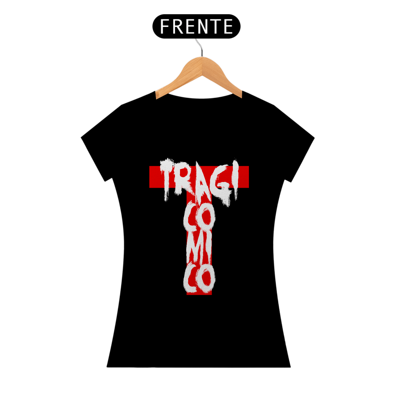 Tragicômico Estilizado Baby Look