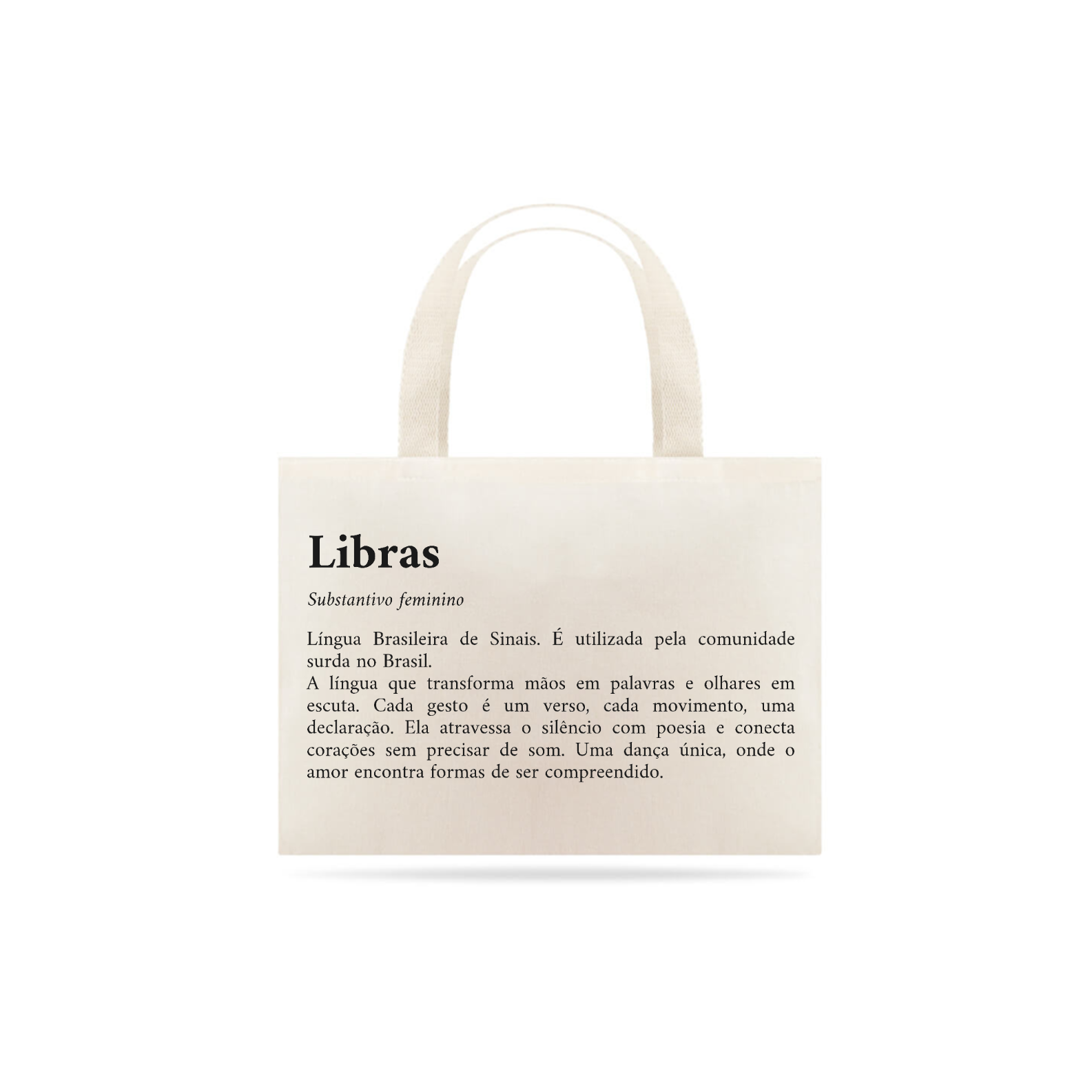 Eco bag Significado de Libras