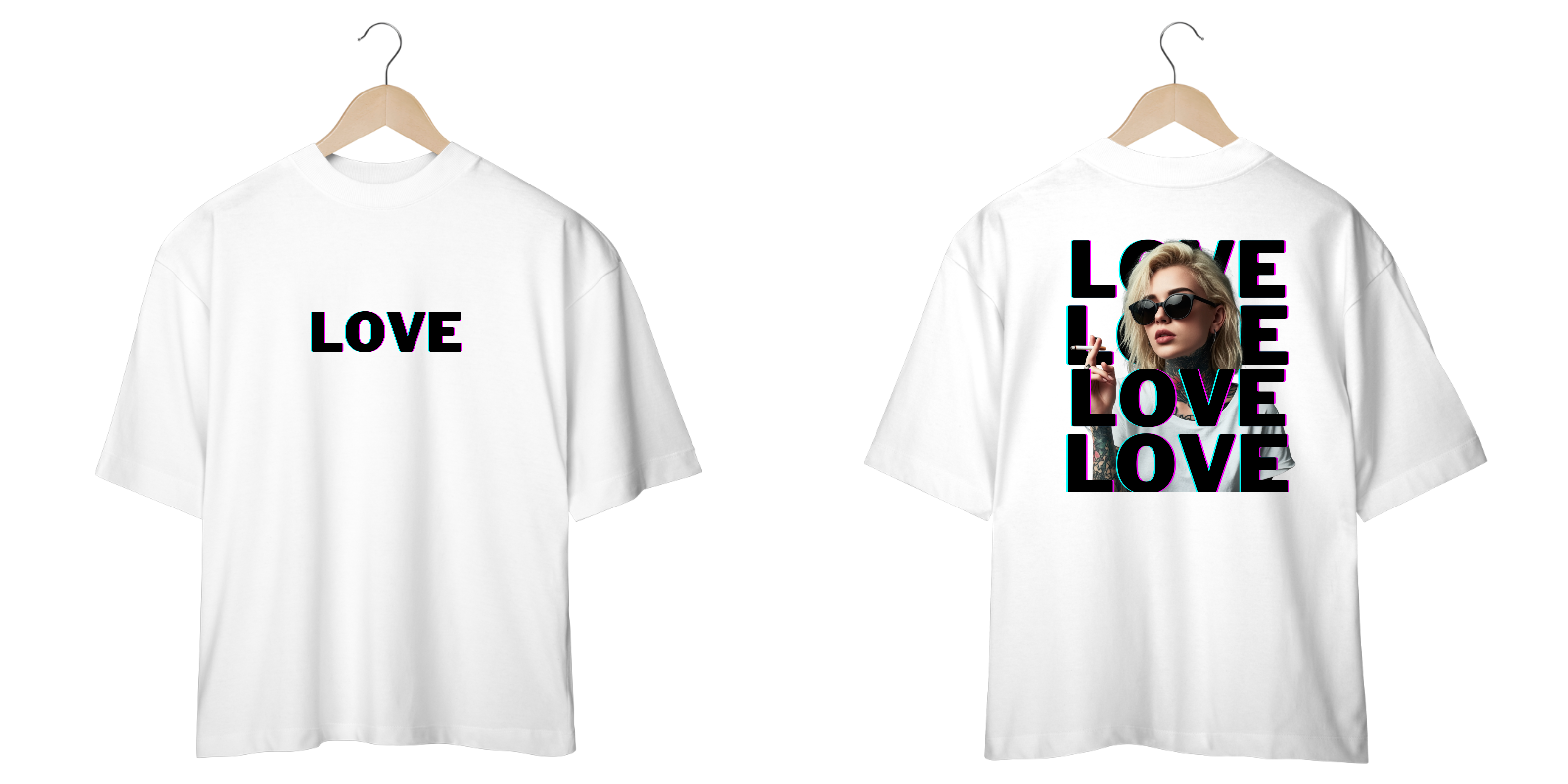Camiseta Overside Love