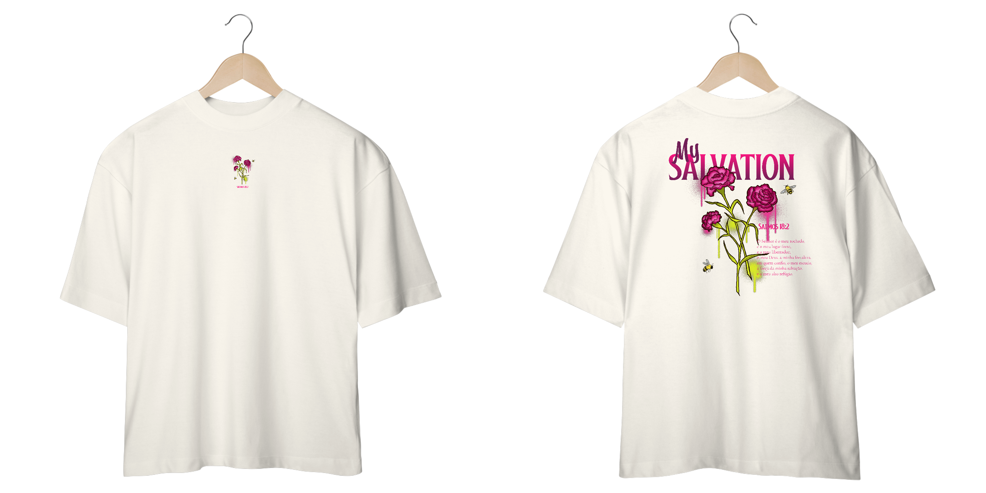 Camisa Oversized - Salmos 18:2