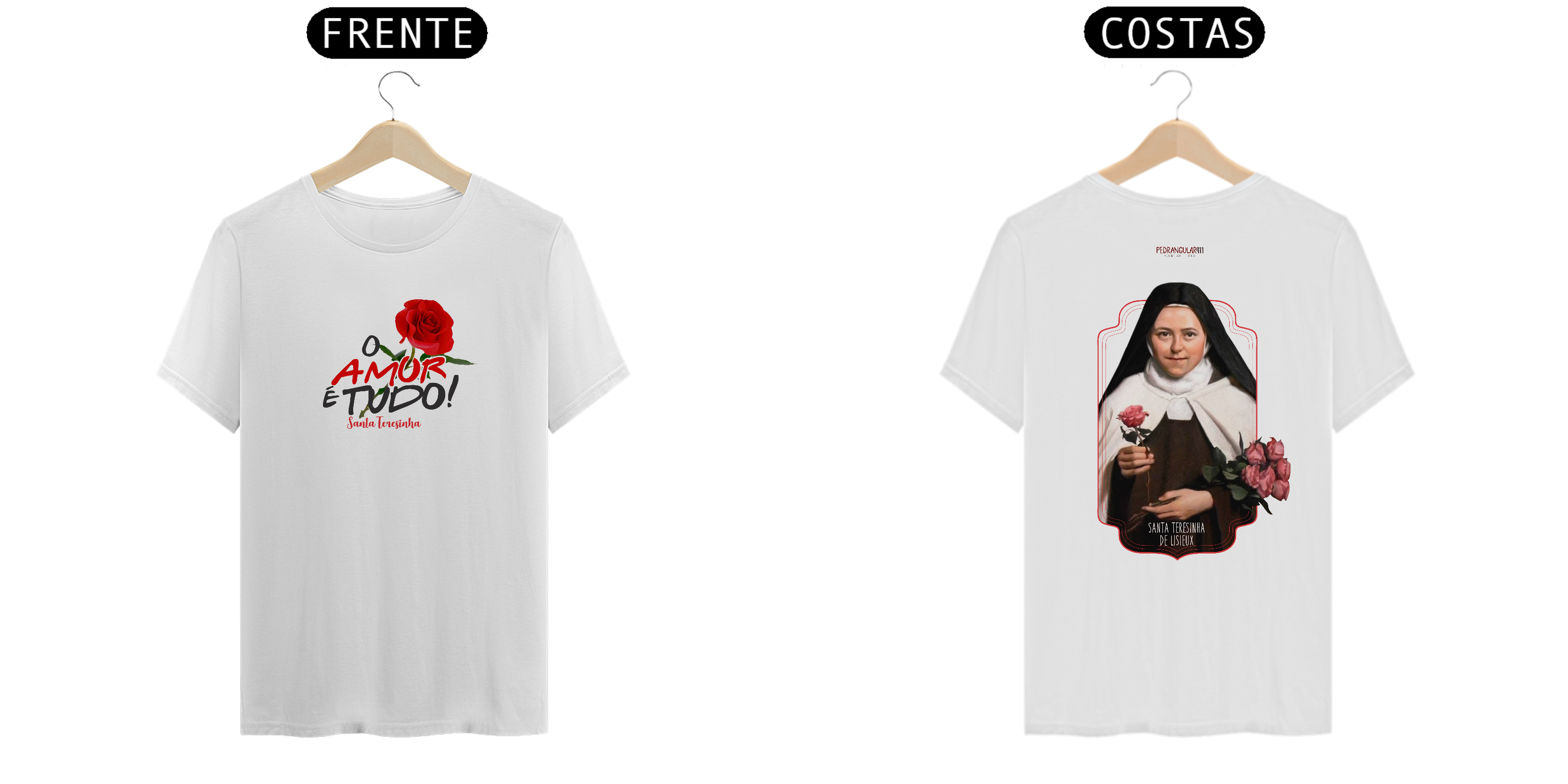 Camiseta O amor é tudo (Sta. Teresinha)