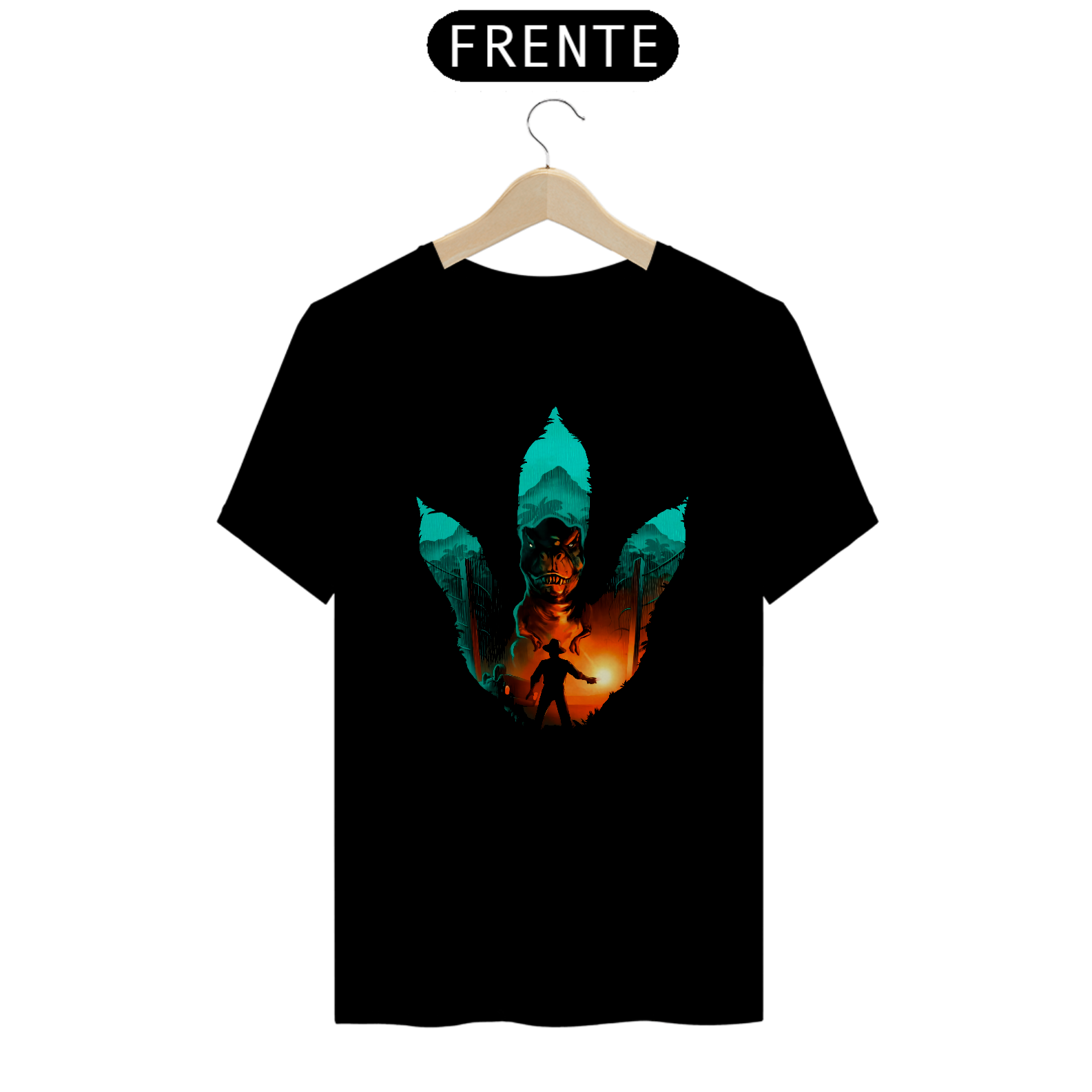Camiseta Jurassic Park - Pegada