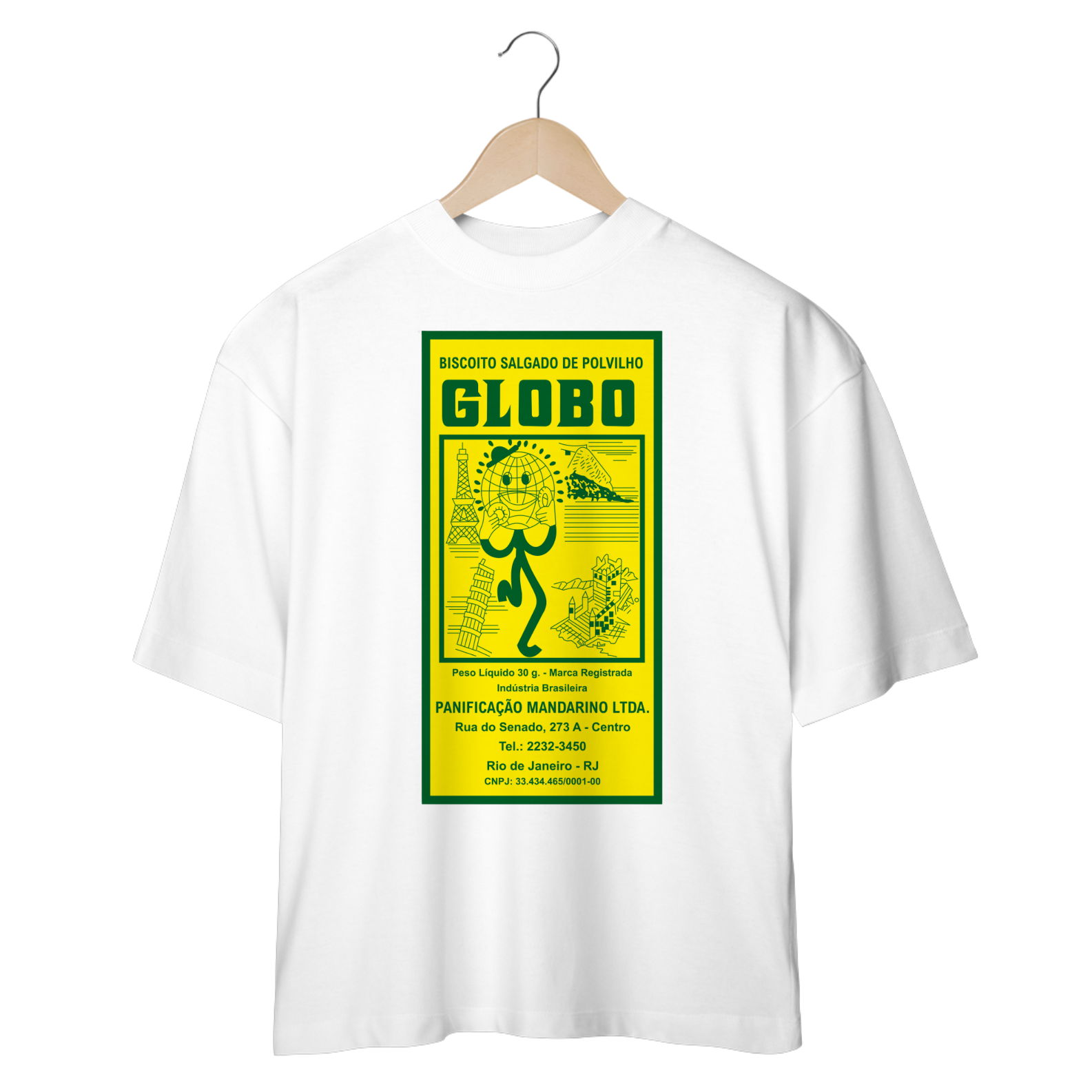 T-Shirt Oversized Biscoito Globo