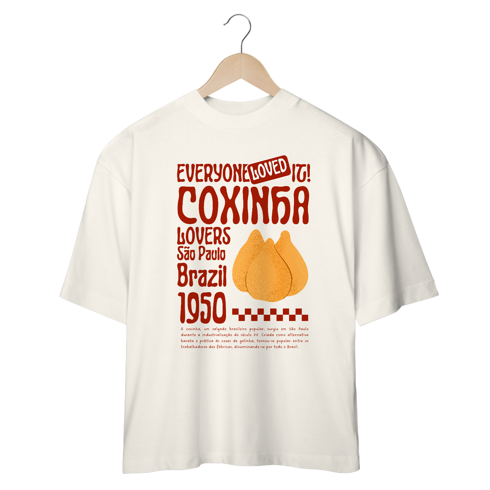 T-Shirt Oversized Coxinha Lovers