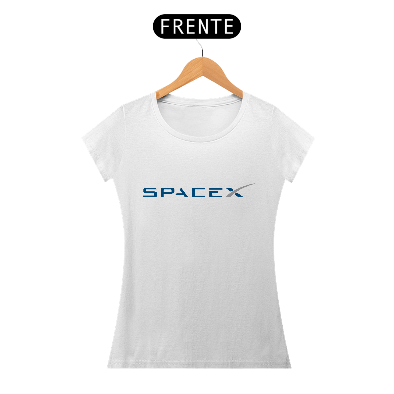 Camisa SpaceX Feminina Branca