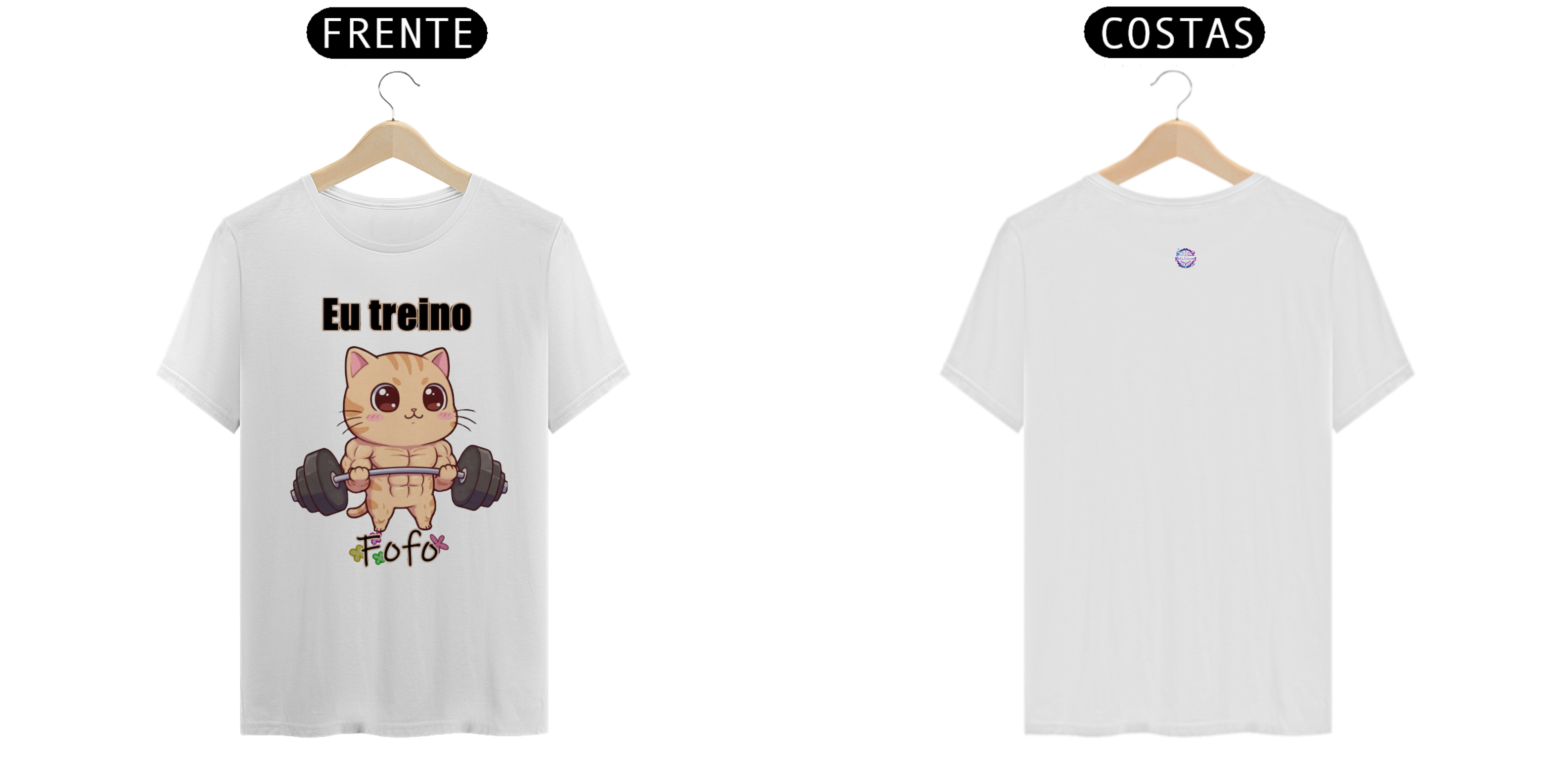 Camiseta Eu treino fofo
