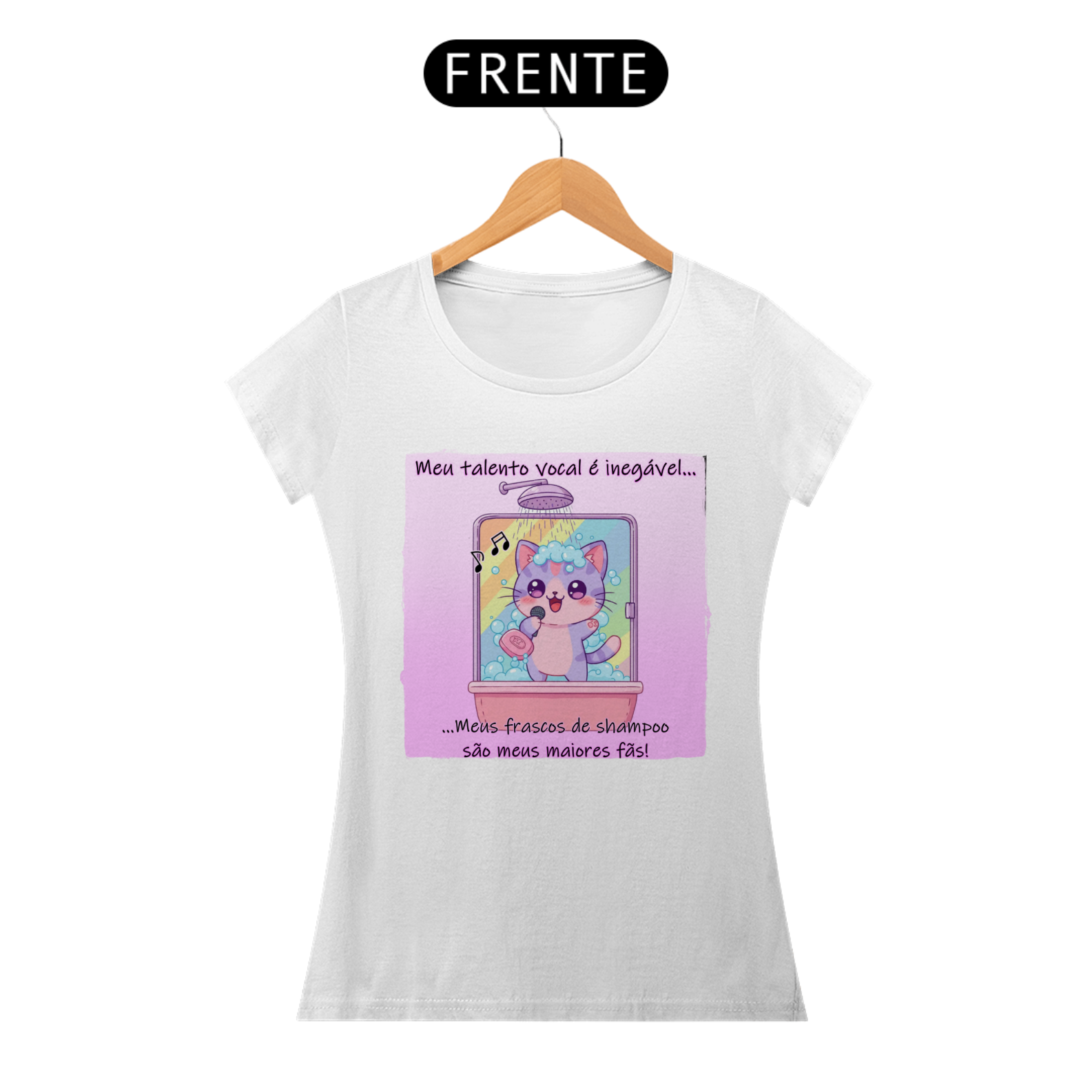 Camiseta unissex Cantor de chuveiro