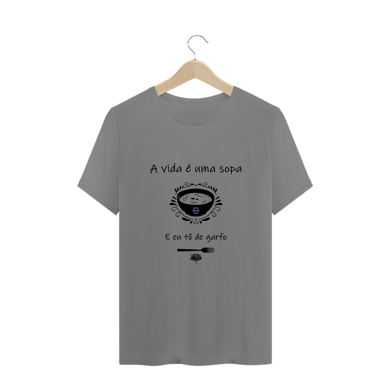 Camiseta plus size A vida é uma sopa