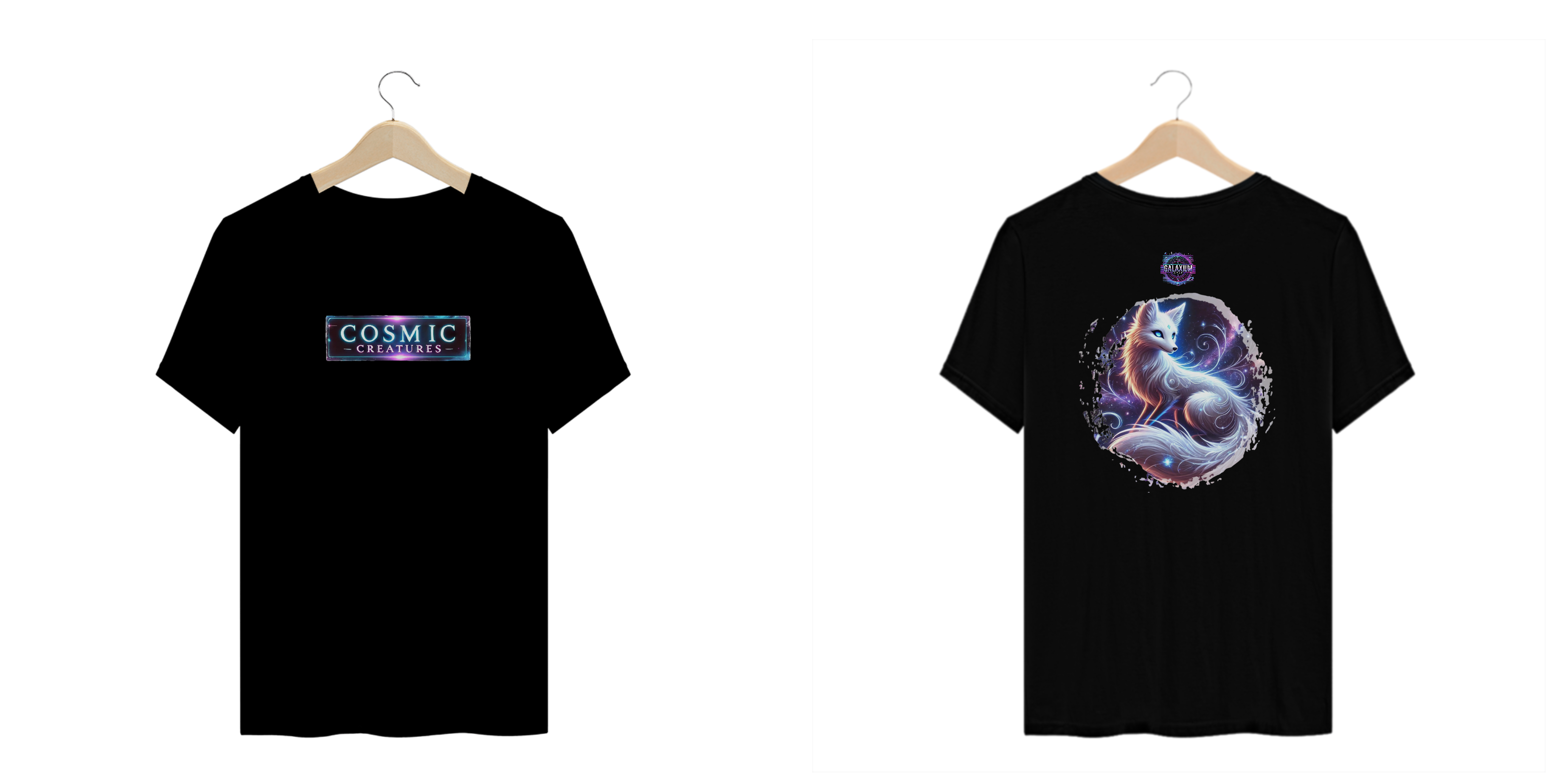 Camiseta plus size coleção Cosmic Creatures, Aetherfox
