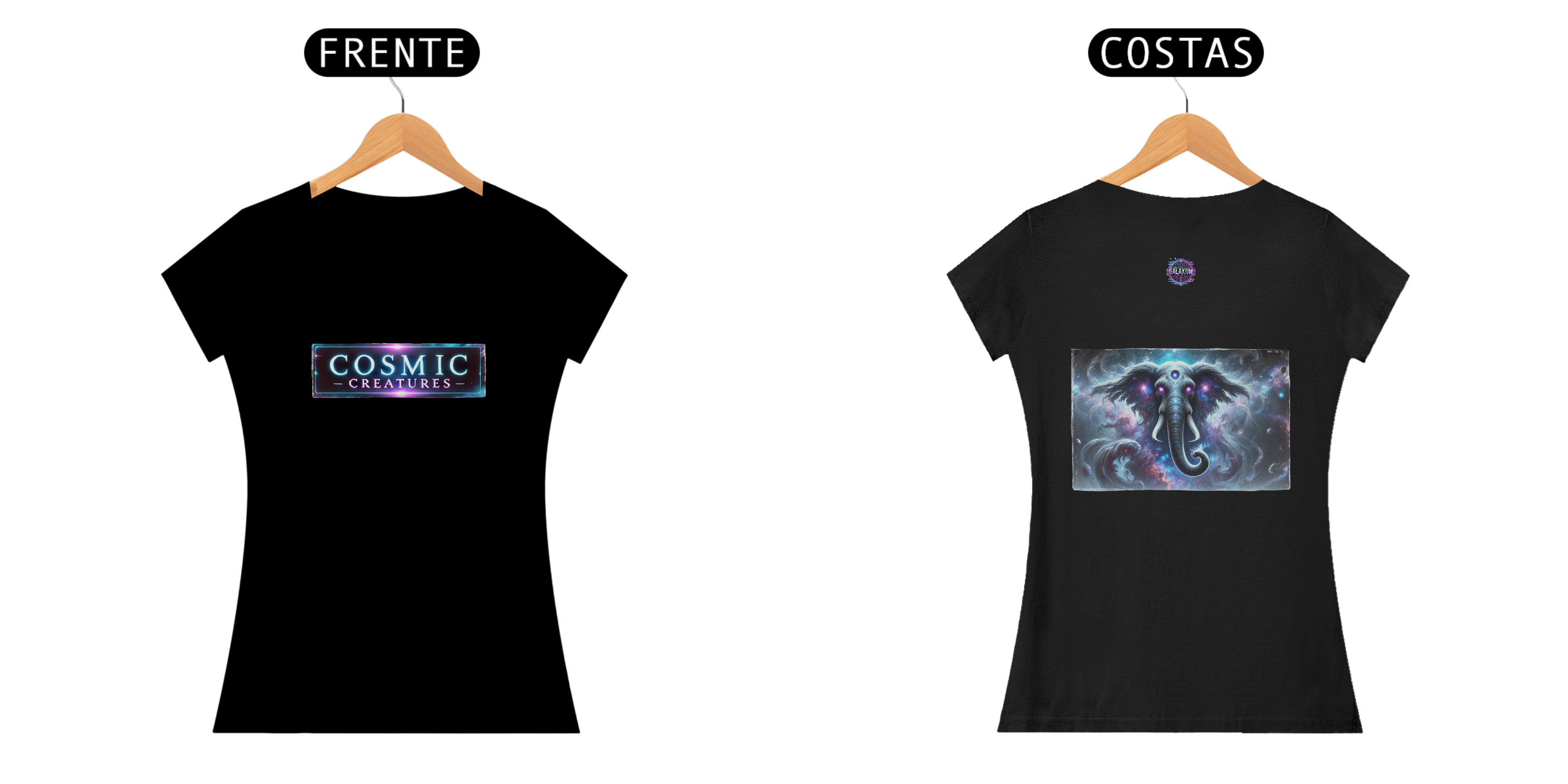 Camiseta feminina coleção Cosmic Creatures, Astrophaunt