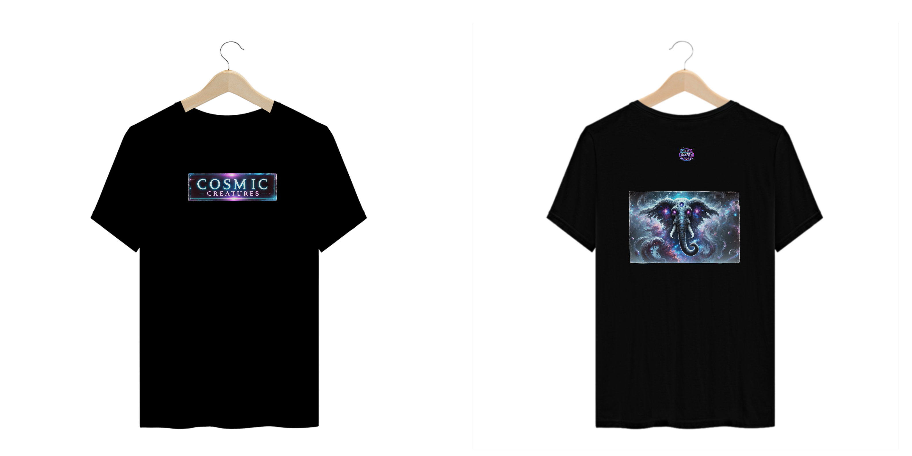 Camiseta plus size coleção Cosmic Creatures, Astrophaunt