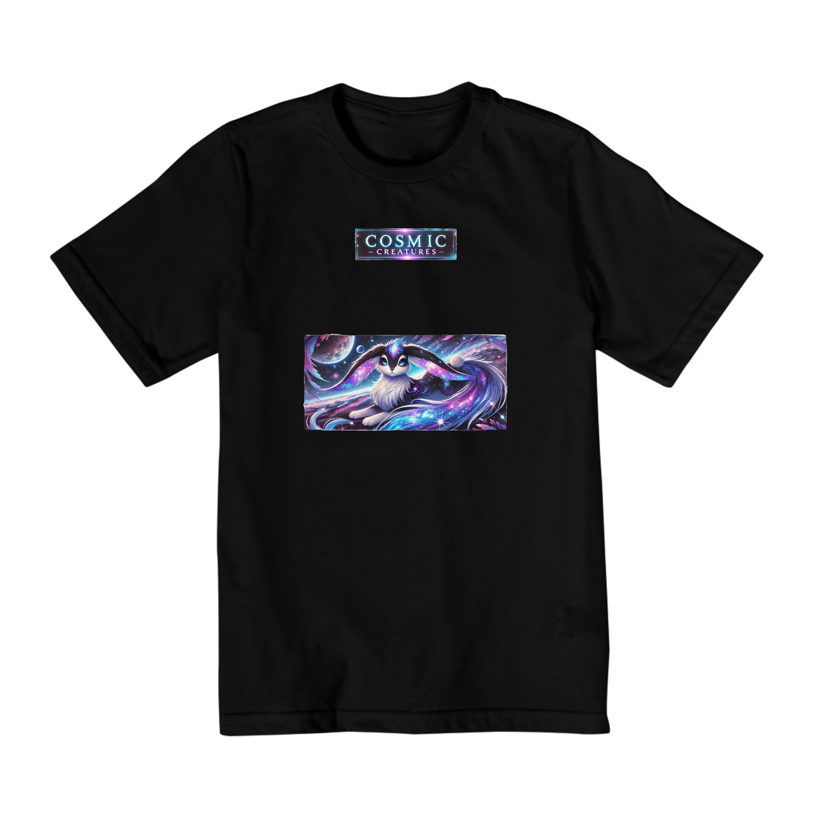 Camiseta infantil (10 A 14) coleção Cosmic Creatures, Cometuff