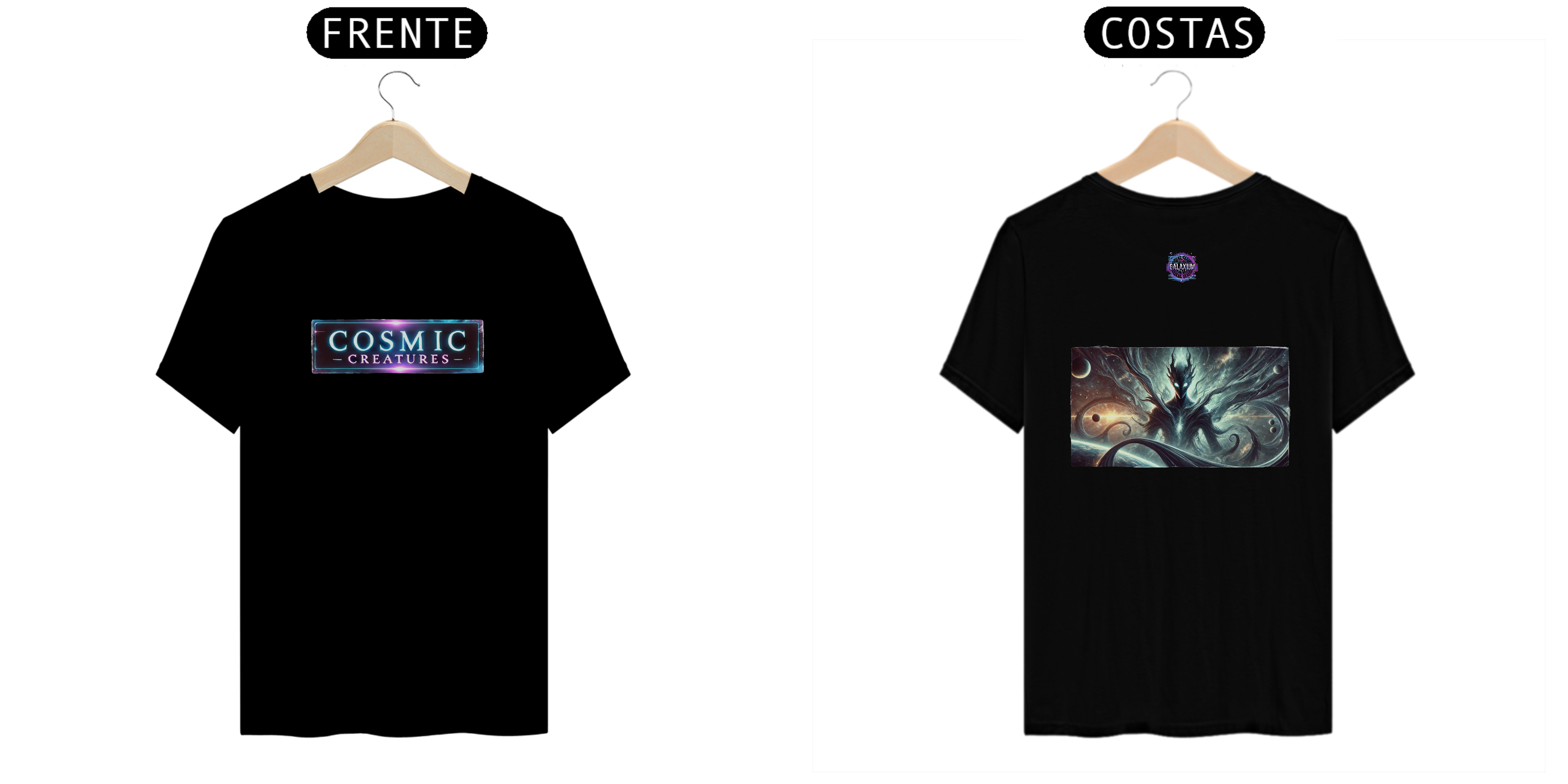 Camiseta unissex coleção Cosmic Creatures, Voidrix