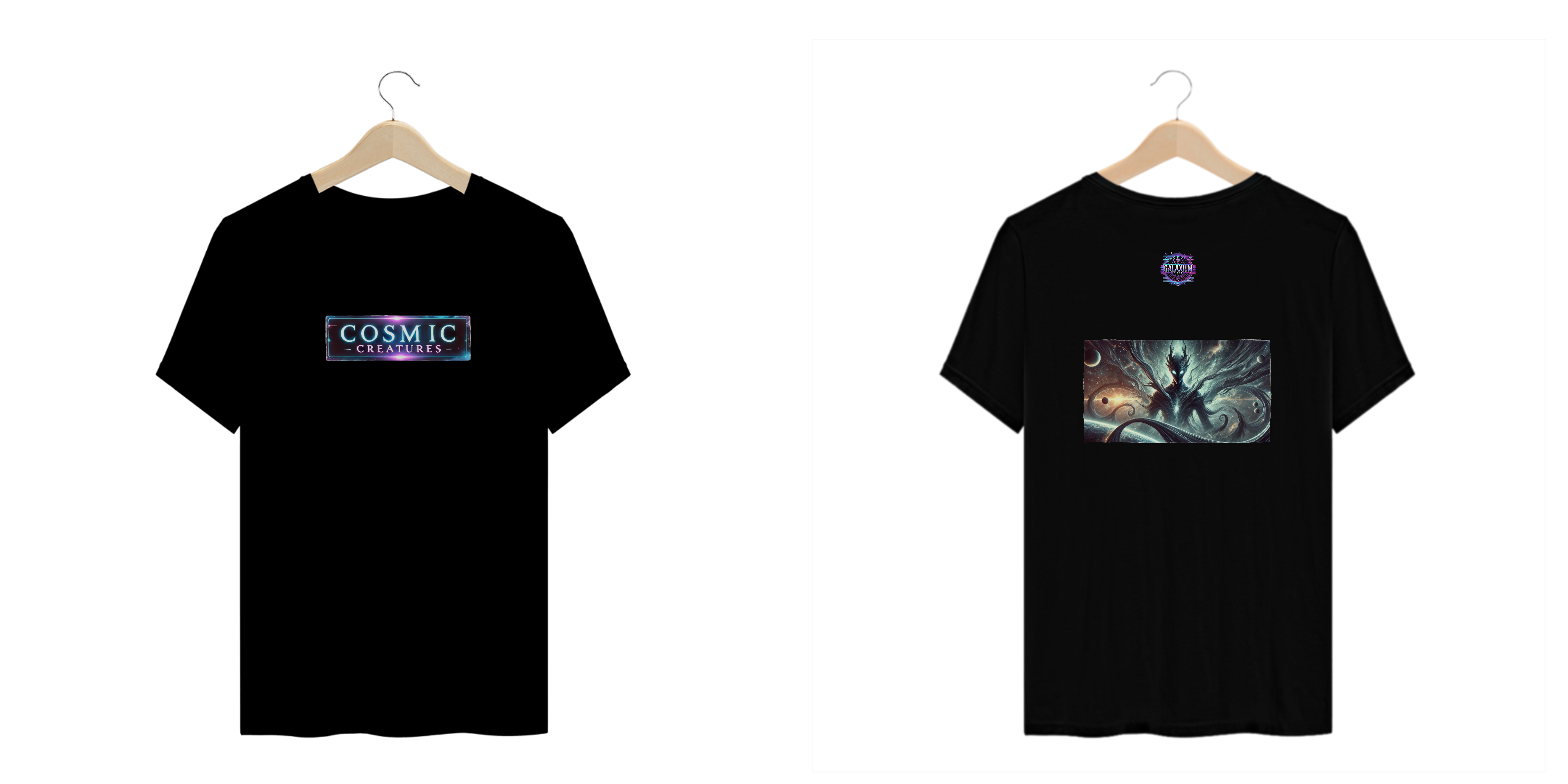 Camiseta plus size coleção Cosmic Creatures, Voidrix
