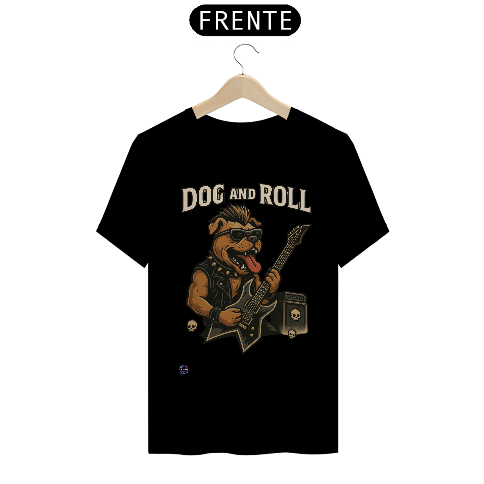 Camiseta unissex Dog and roll